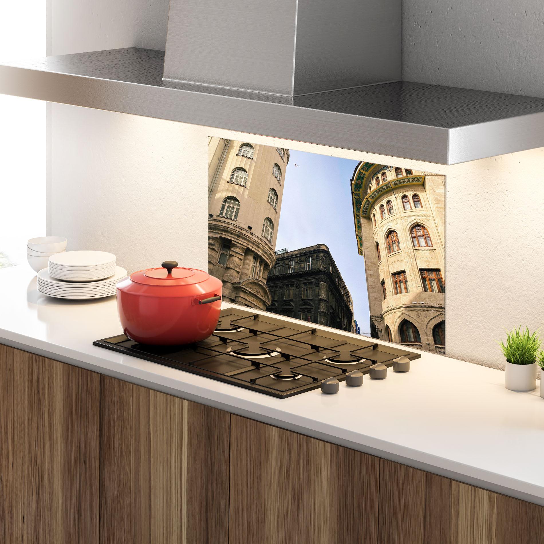 Küchenrückwand Glas Germanya Han mockup 4