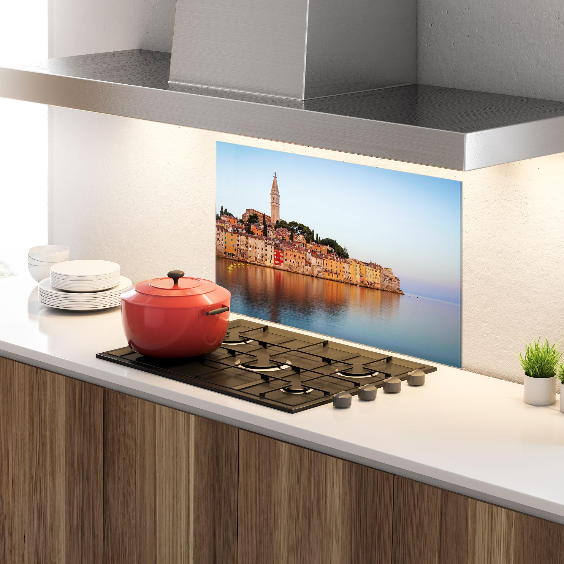 Küchenrückwand Glas Rovinj mockup 4