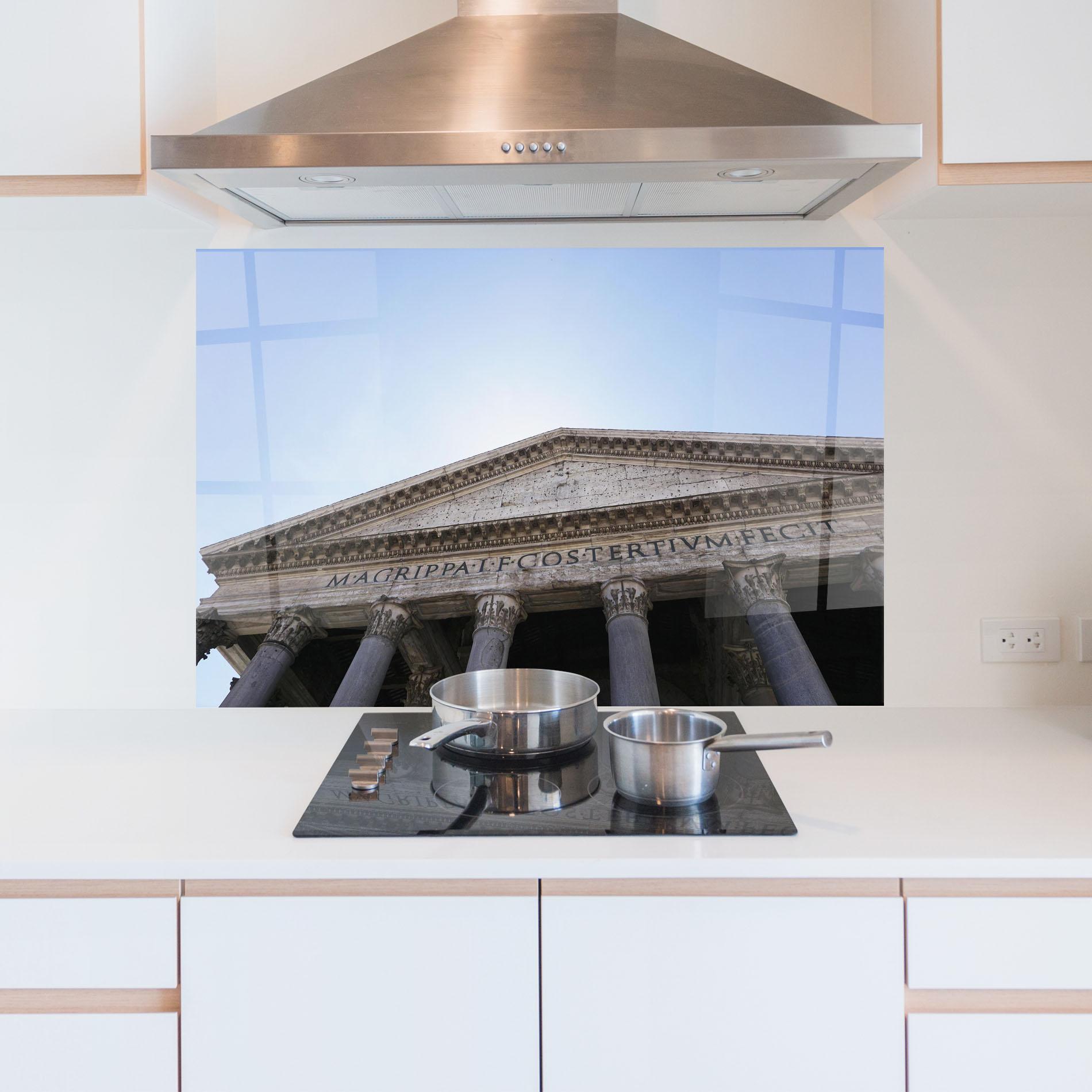 Küchenrückwand Glas Daylight Roman Pantheon mockup 5