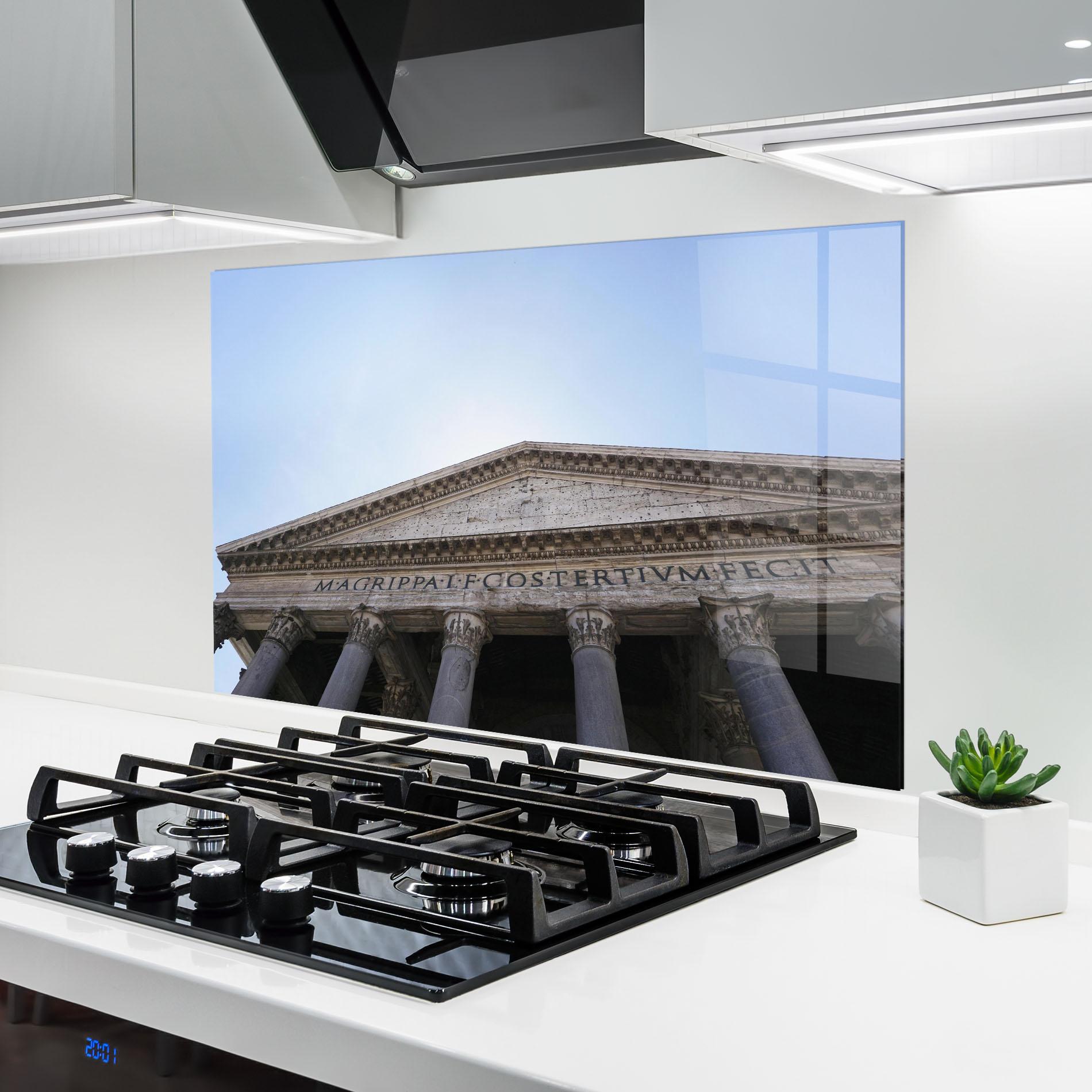 Küchenrückwand Glas Daylight Roman Pantheon mockup 6