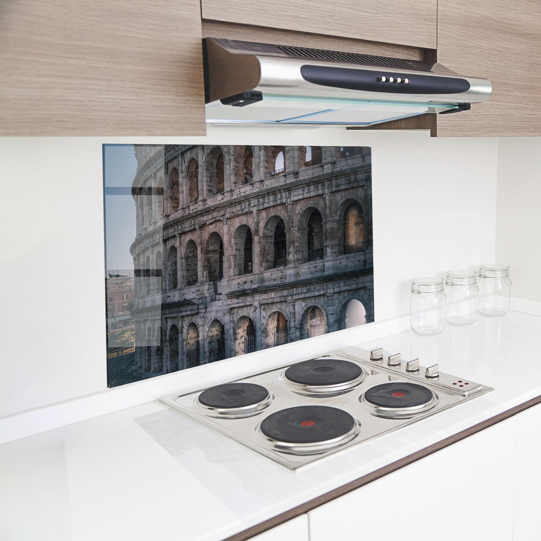 Küchenrückwand Glas Colosseum Roma mockup 8