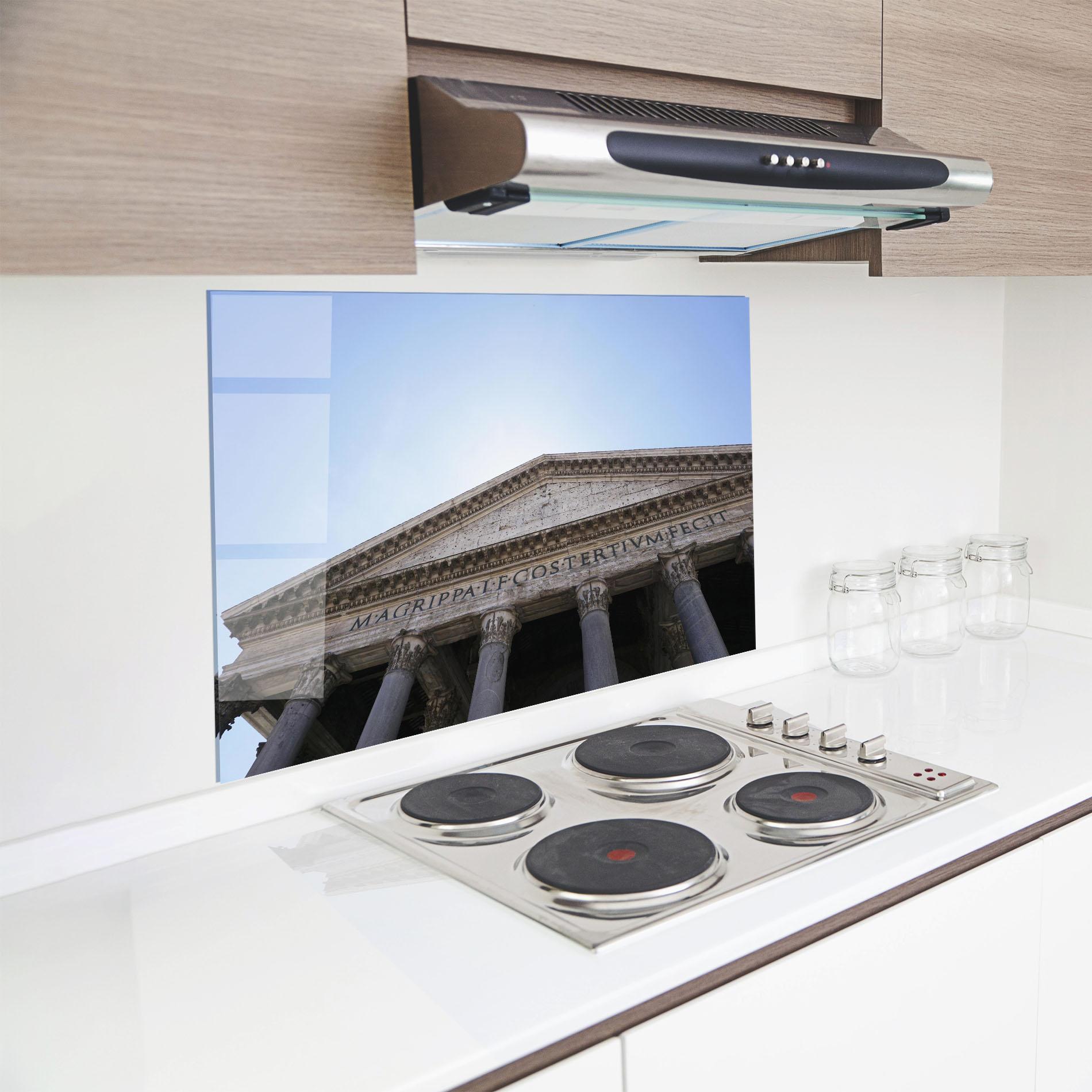 Küchenrückwand Glas Daylight Roman Pantheon mockup 8