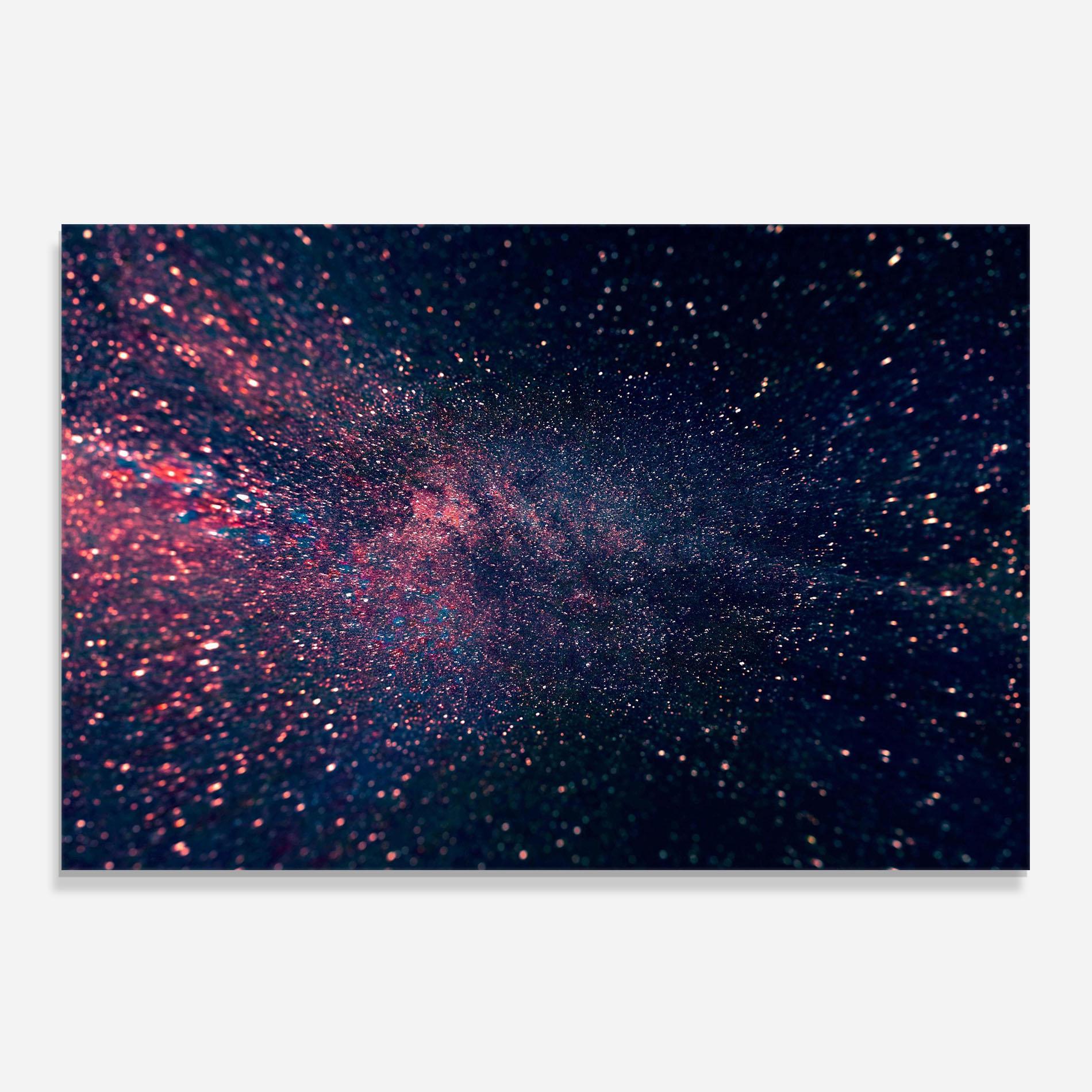 Küchenrückwand Glas Purple Spark mockup 0