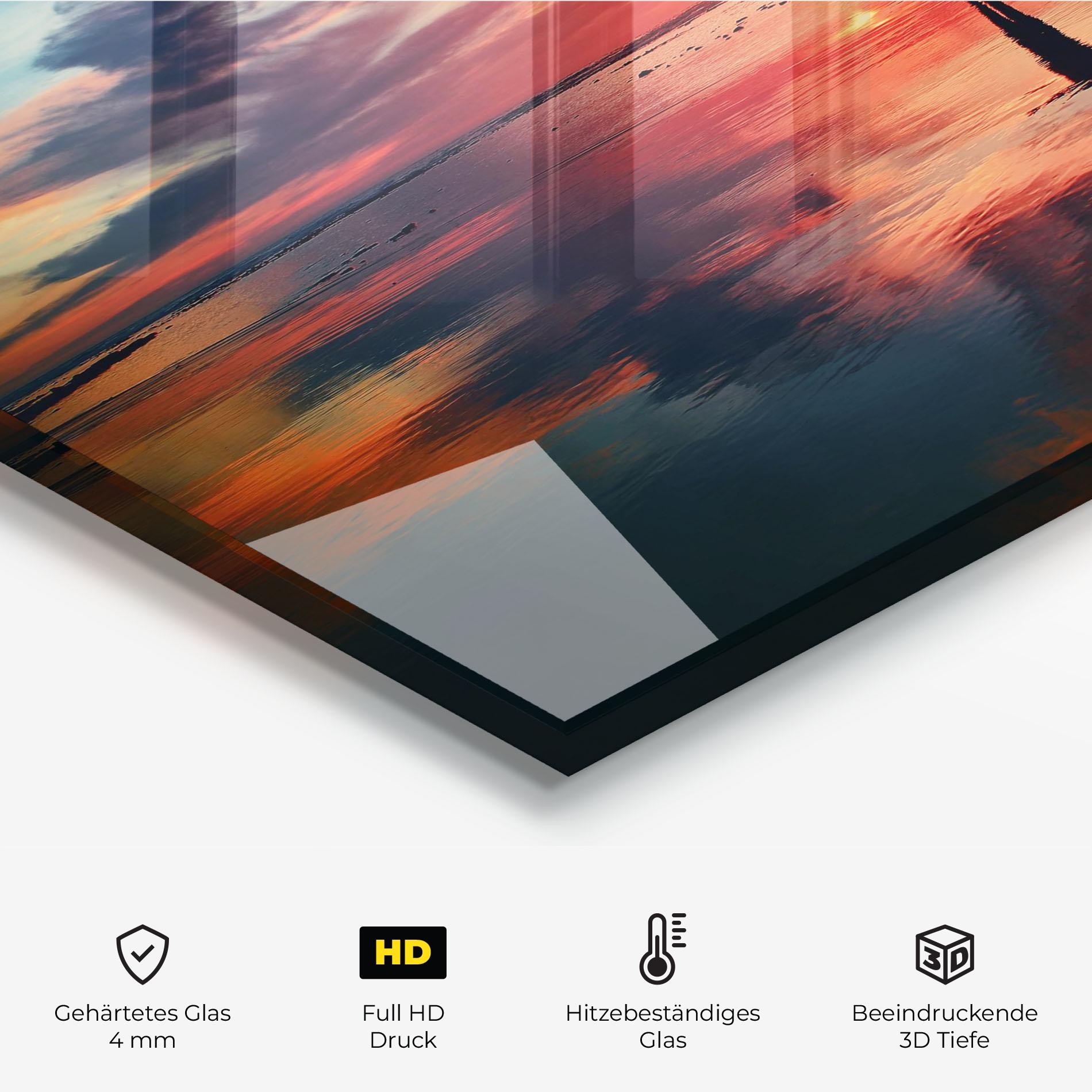 Küchenrückwand Glas Freedom Feeling mockup 2