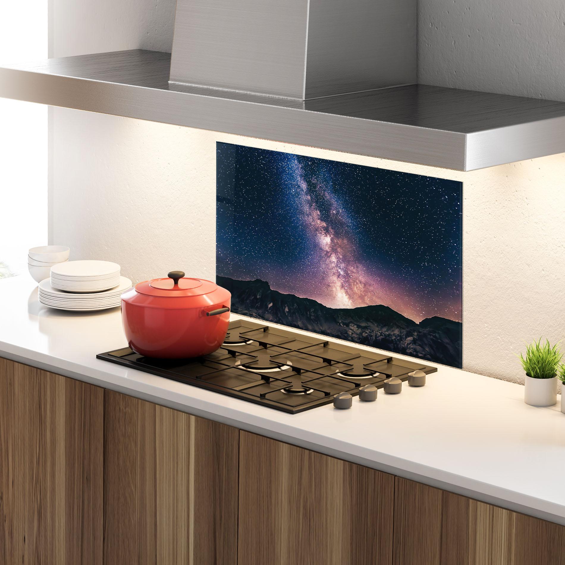 Küchenrückwand Glas Sky Dream mockup 4