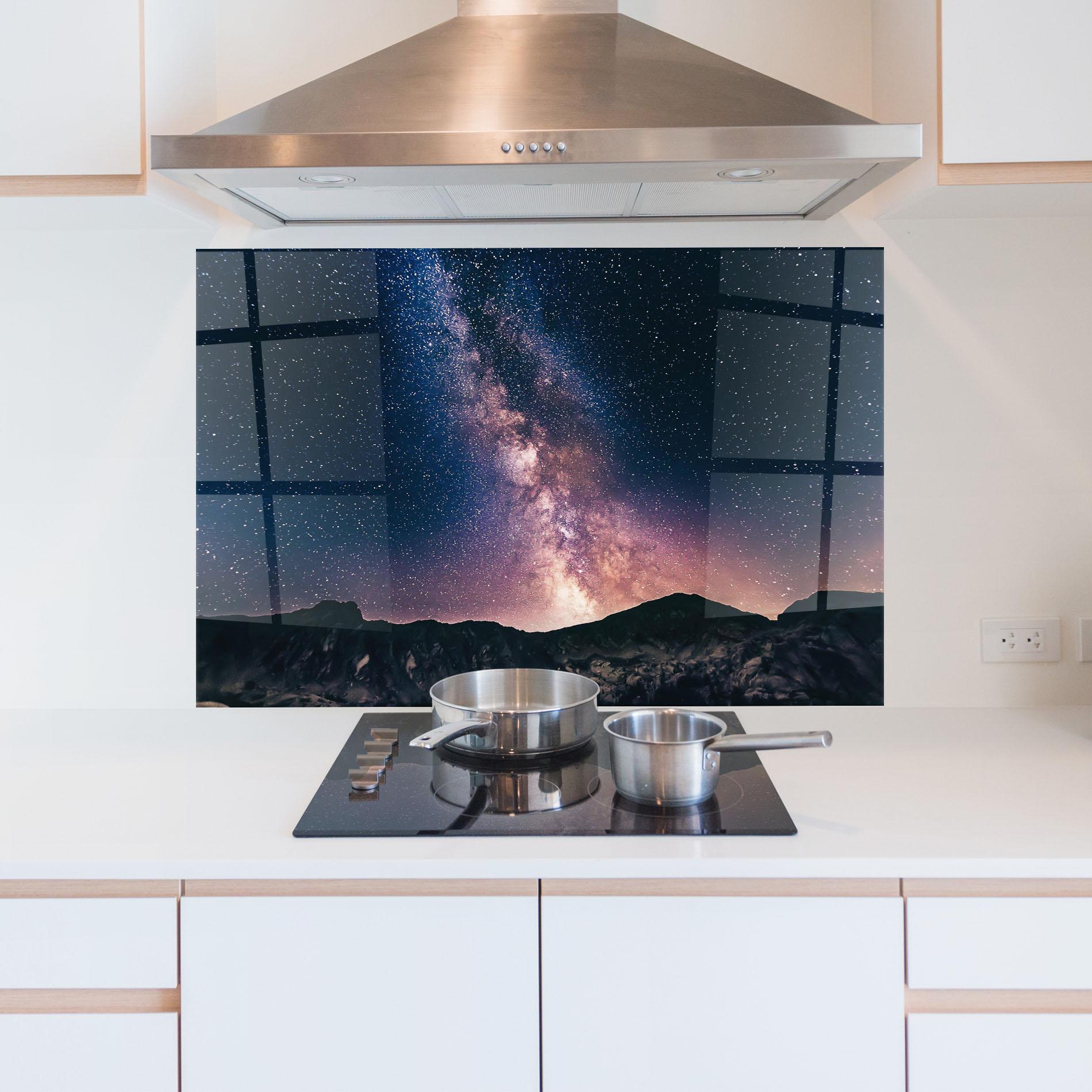 Küchenrückwand Glas Sky Dream mockup 5