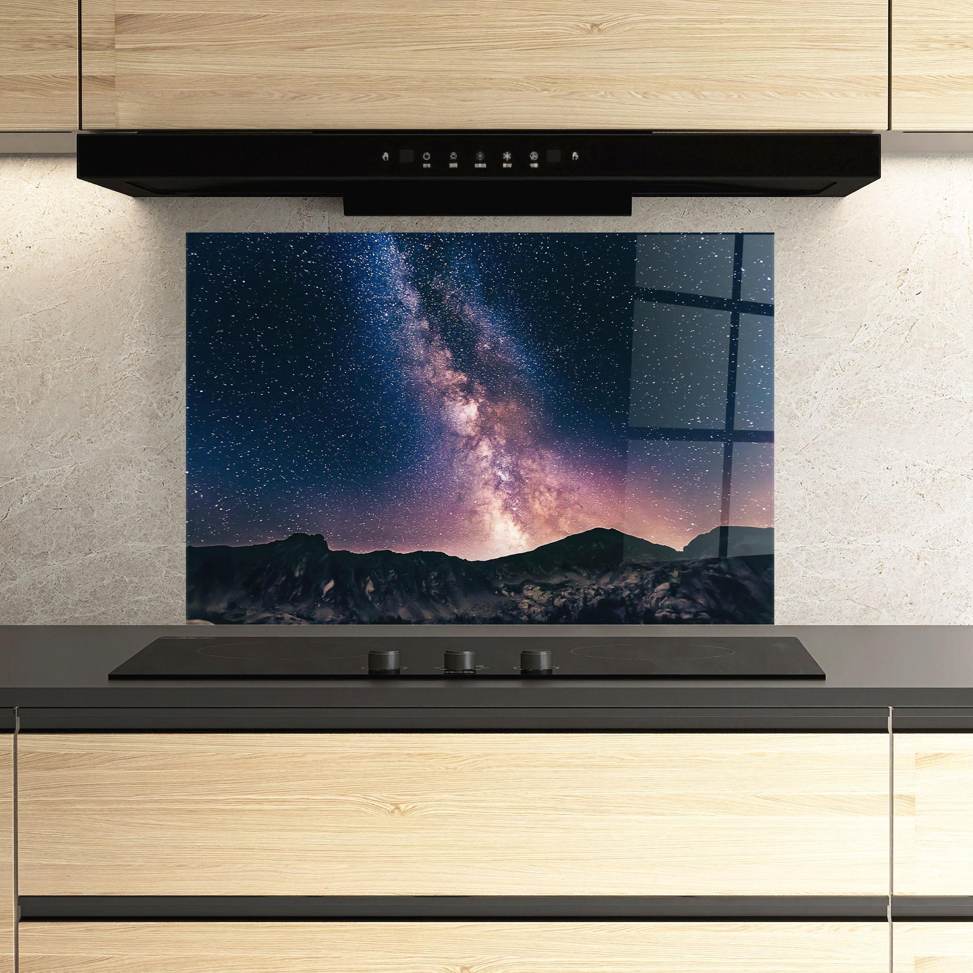 Küchenrückwand Glas Sky Dream mockup 3