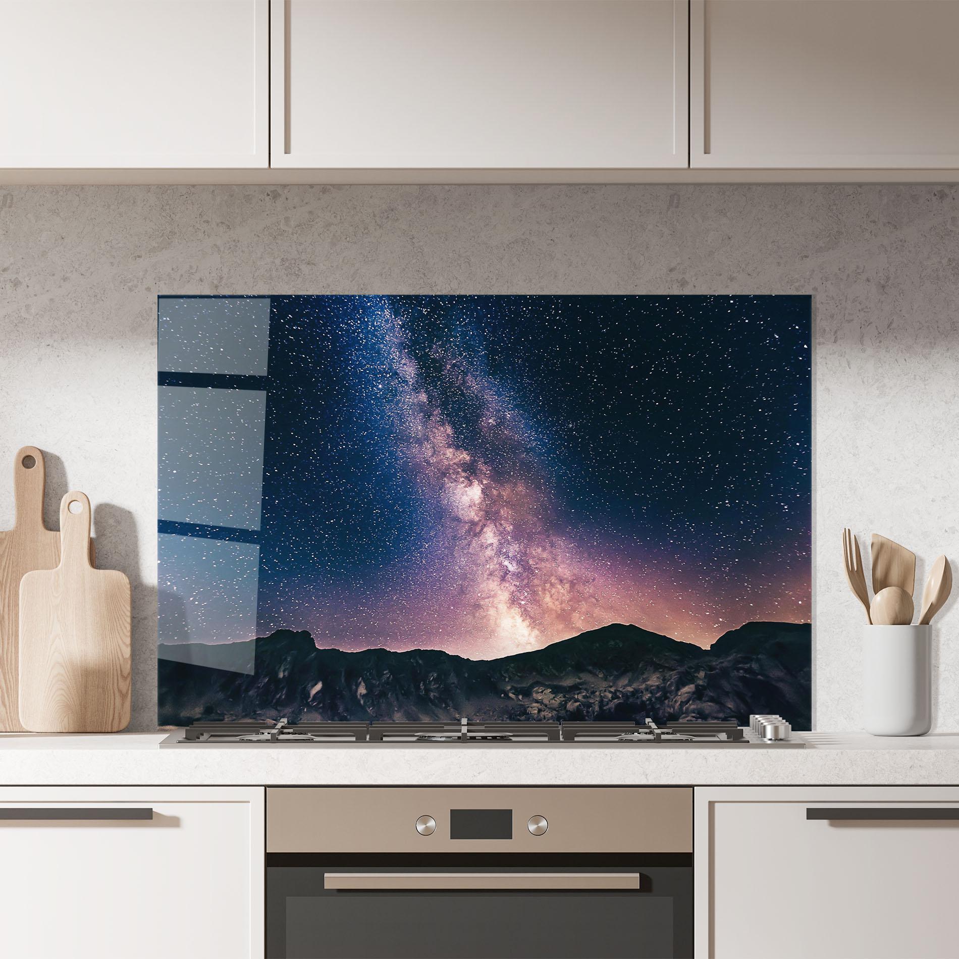 Küchenrückwand Glas Sky Dream mockup 7