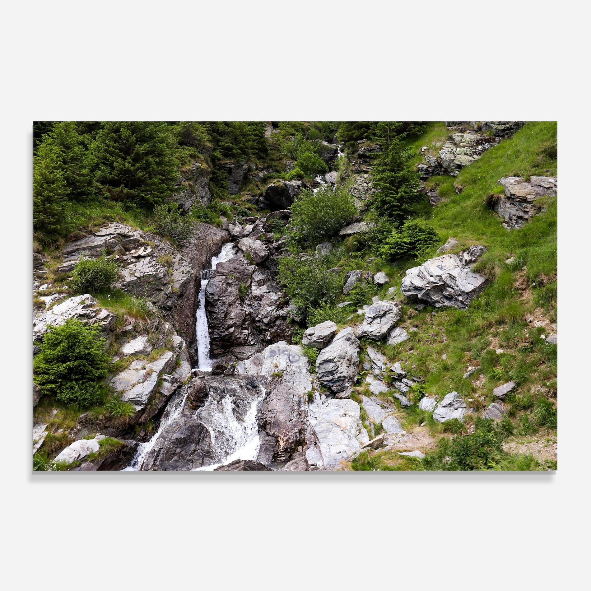 Küchenrückwand Glas Small Waterfall mockup 0