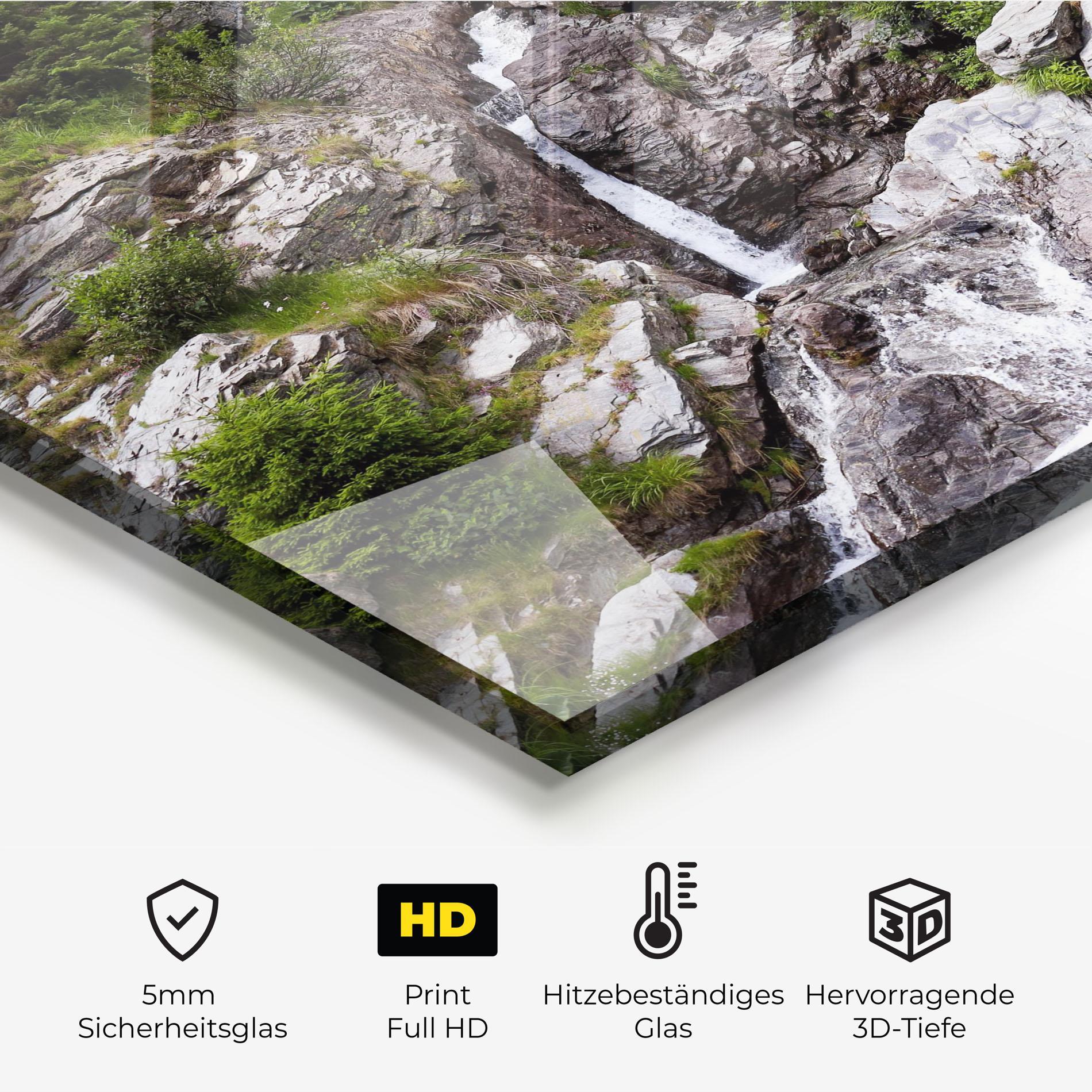 Küchenrückwand Glas Small Waterfall mockup 2