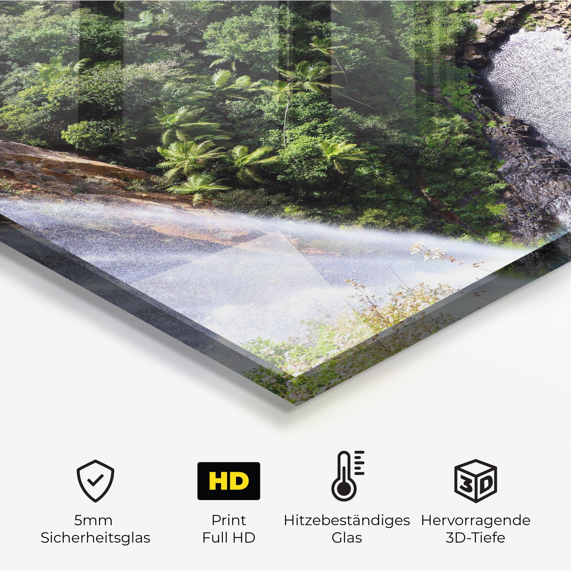 Küchenrückwand Glas Top Waterfall View mockup 2