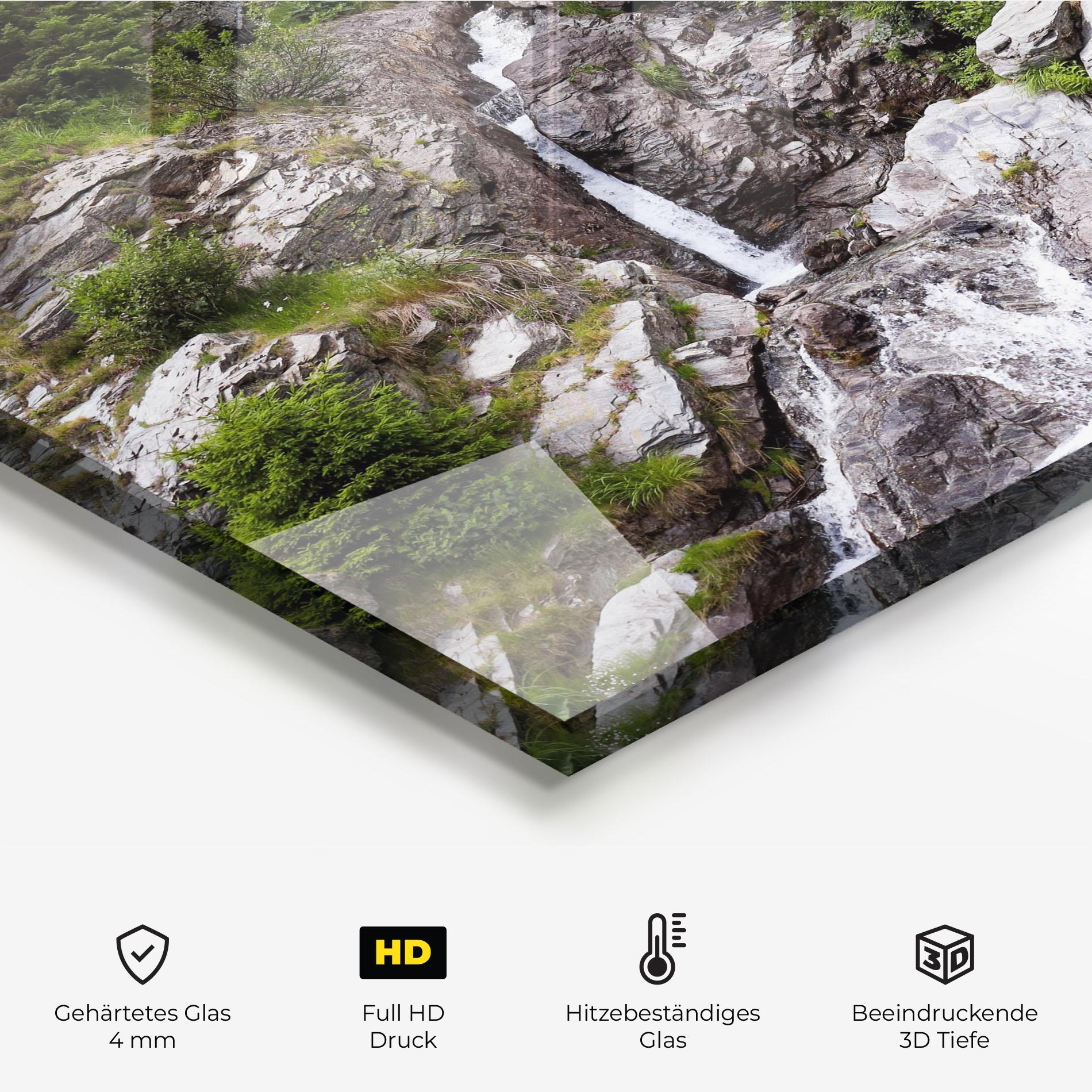 Küchenrückwand Glas Small Waterfall mockup 2