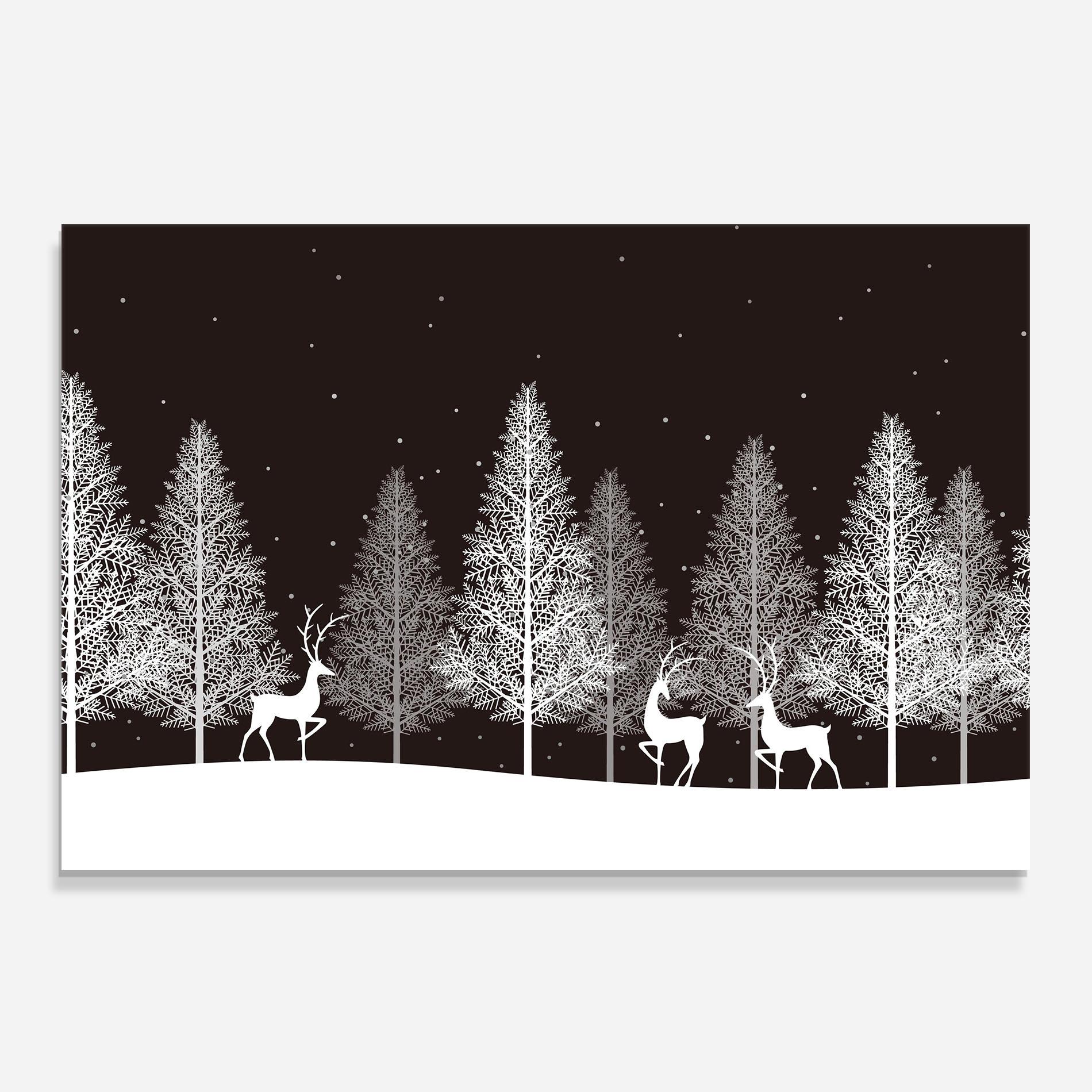 Küchenrückwand Glas Brown Sky Winter mockup 0