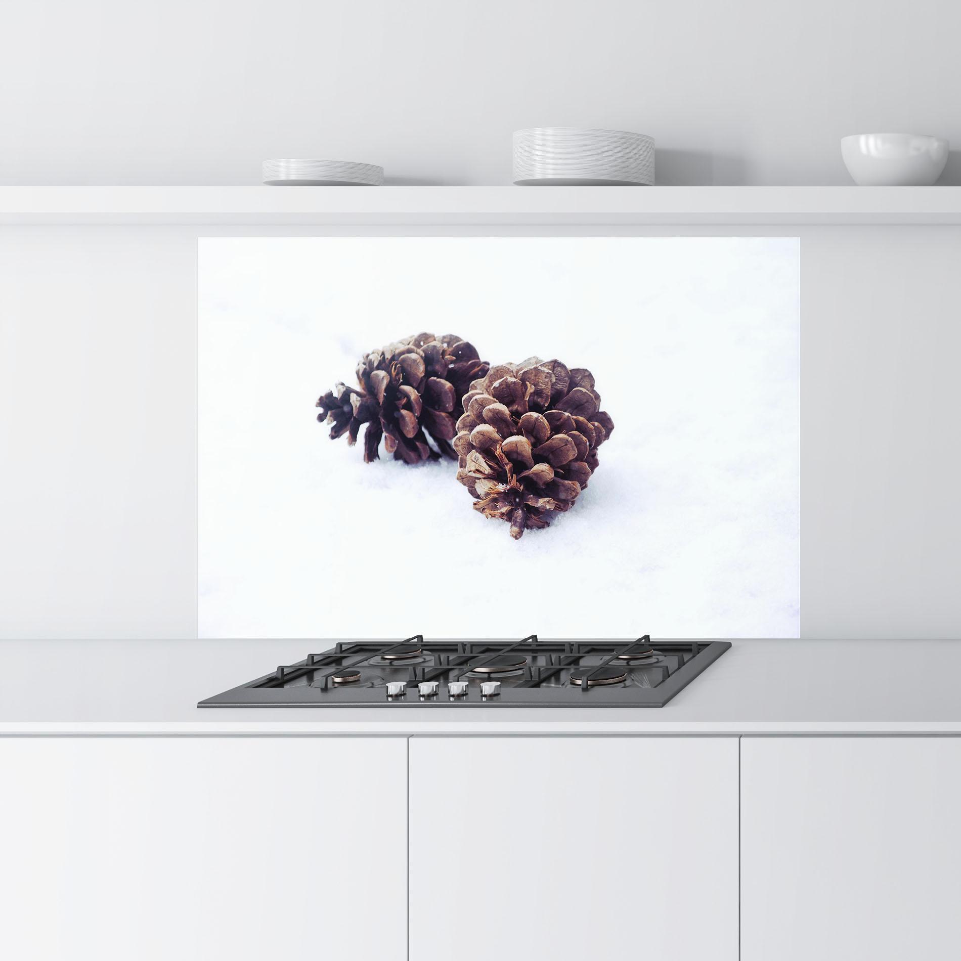 Küchenrückwand Glas Snow Cones mockup 9