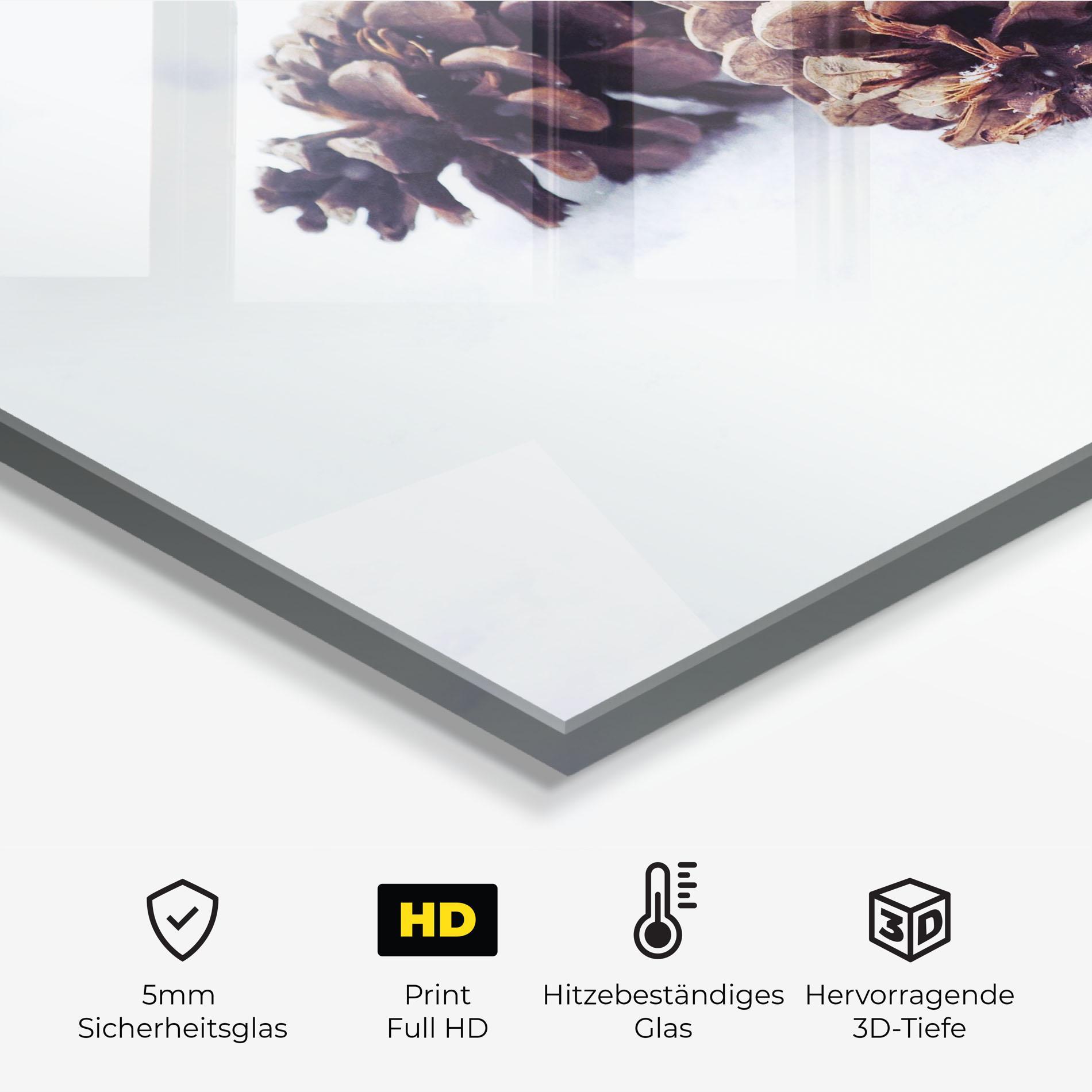 Küchenrückwand Glas Snow Cones mockup 2