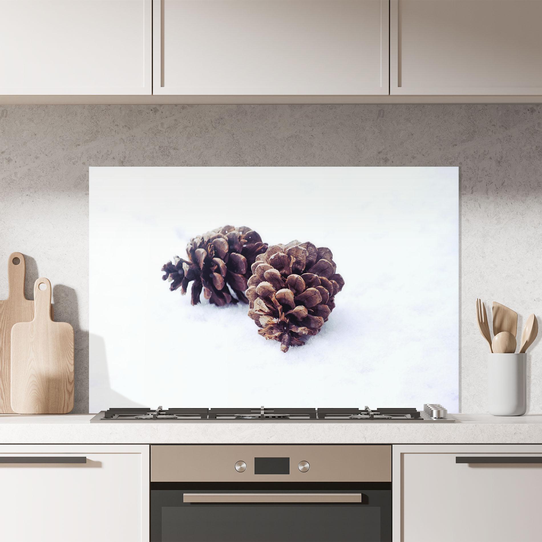 Küchenrückwand Glas Snow Cones mockup 7