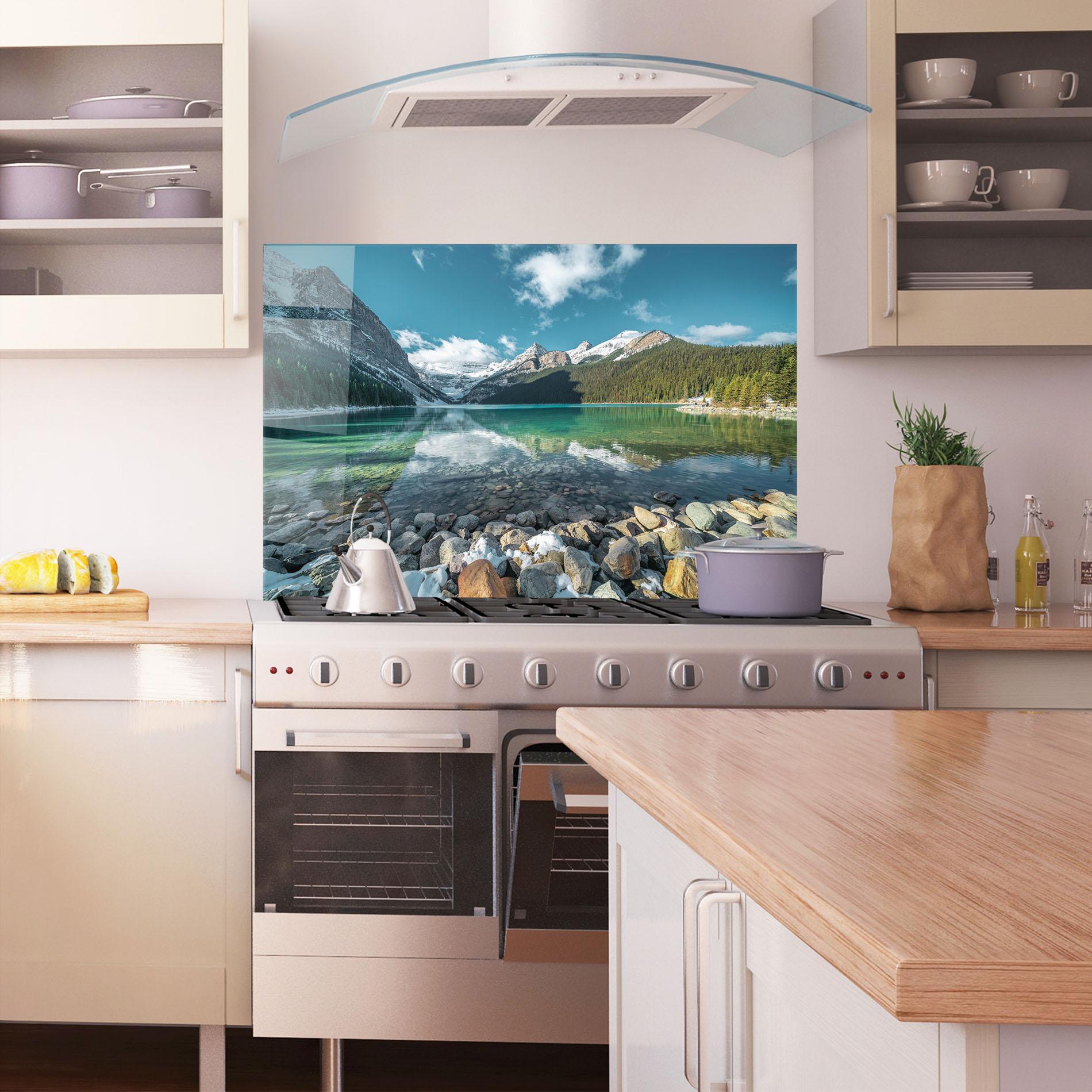 Küchenrückwand Glas Breathtaking View mockup 1