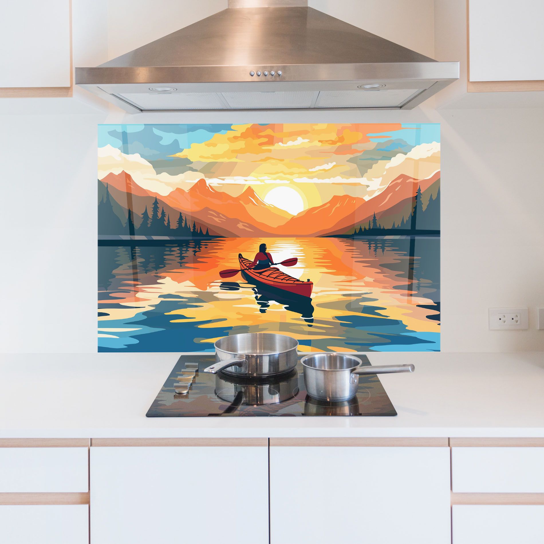 Young_woman_kayaking_in_crystal_lake_illustration_6 mockup 5
