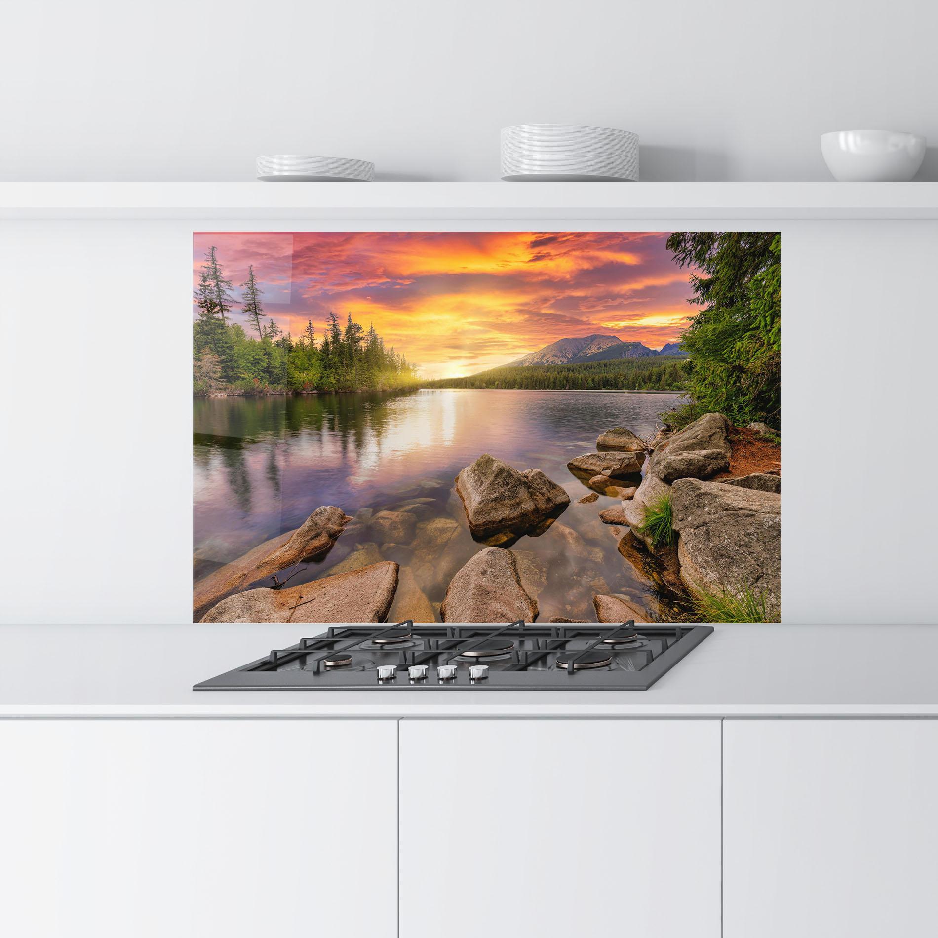 Küchenrückwand Glas Tatra View mockup 9