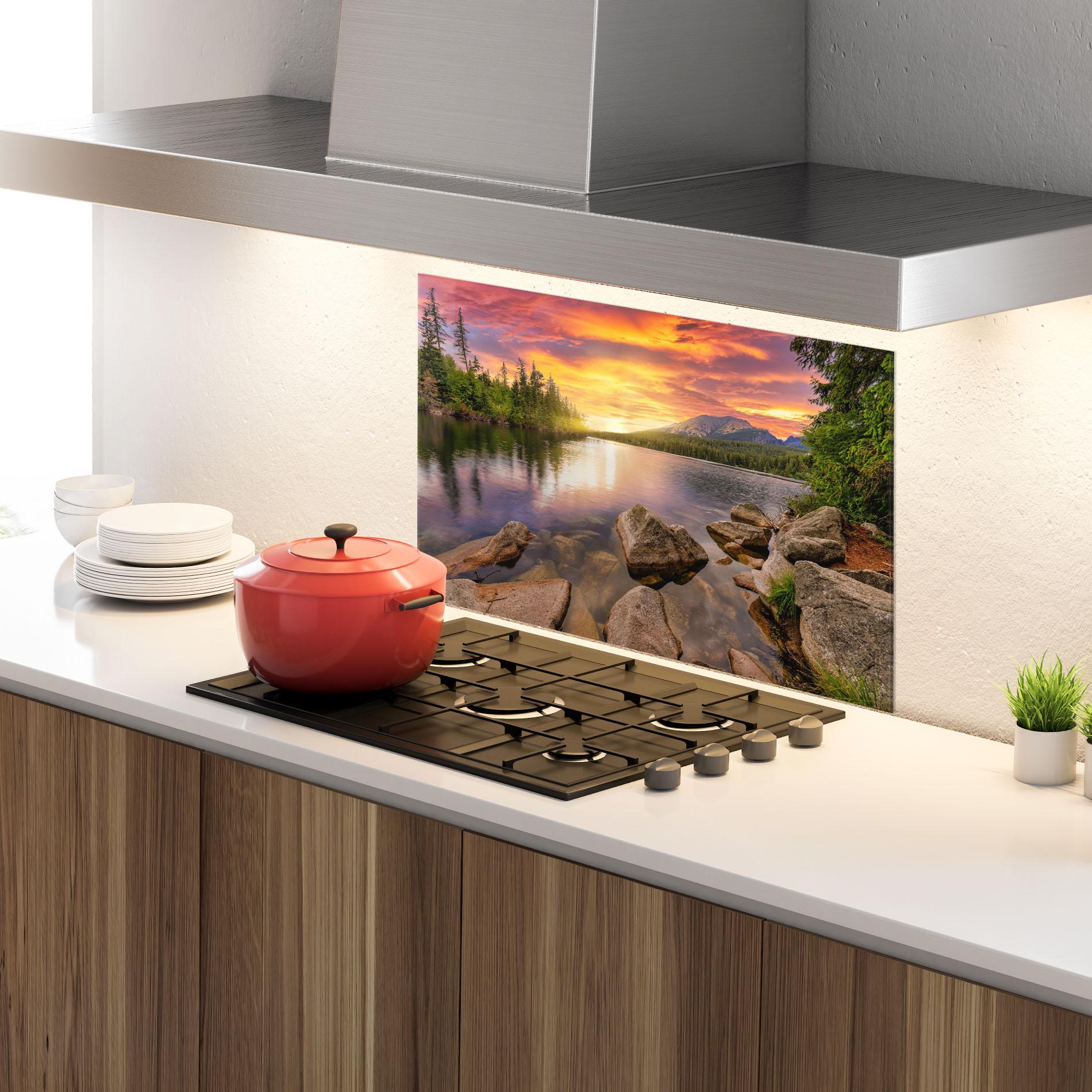 Küchenrückwand Glas Tatra View mockup 4