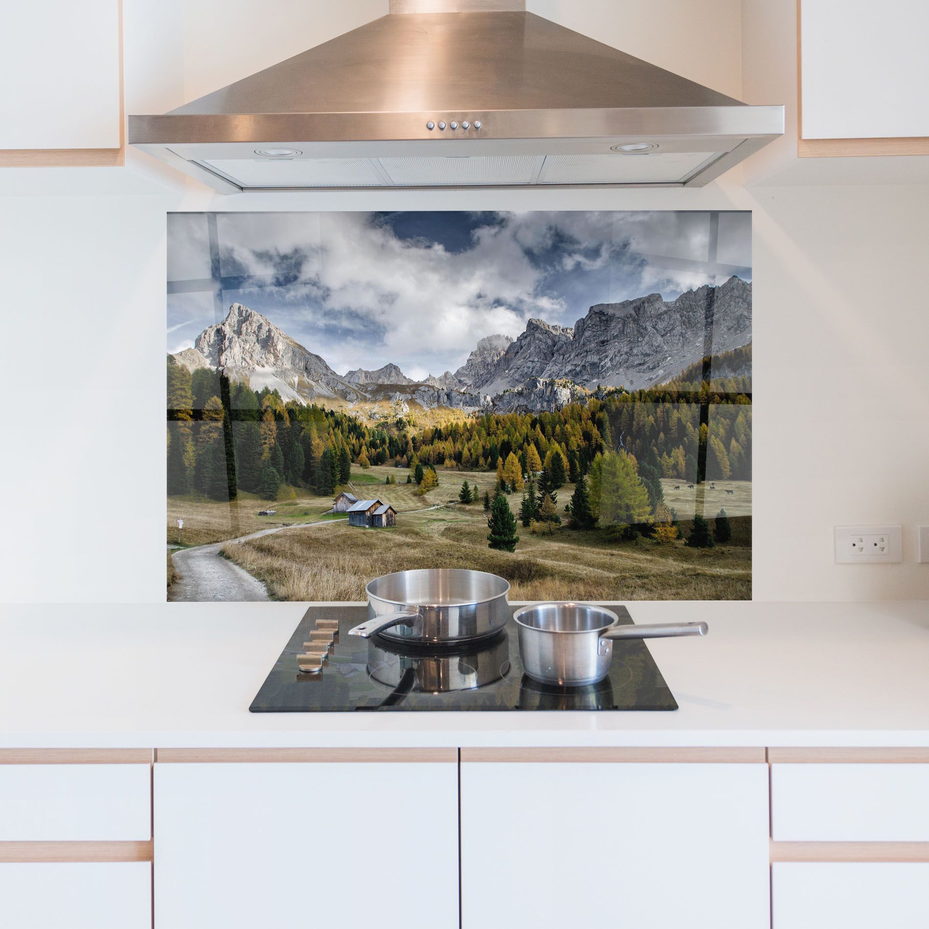 Cloudy Mountains View mockup 5