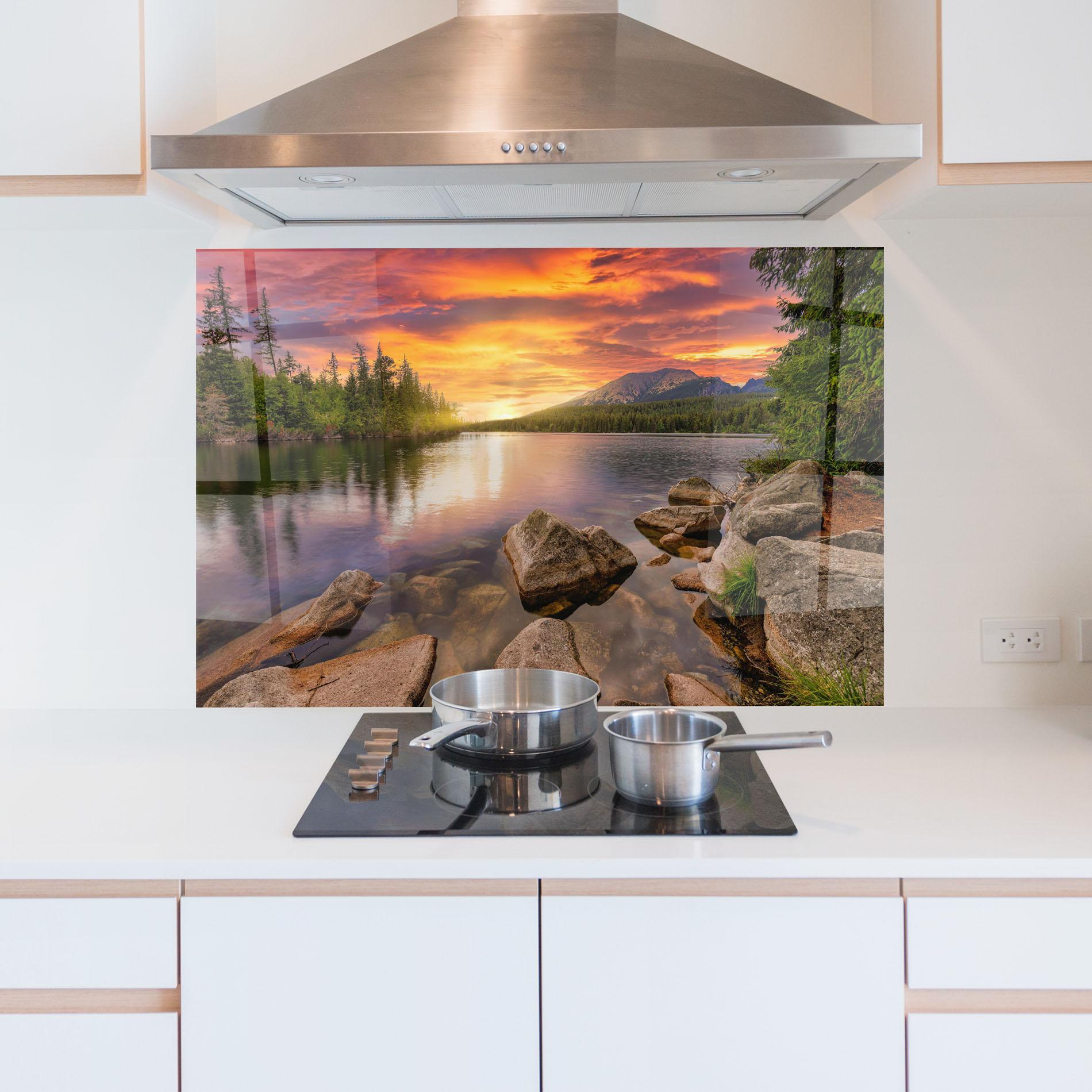 Küchenrückwand Glas Tatra View mockup 5