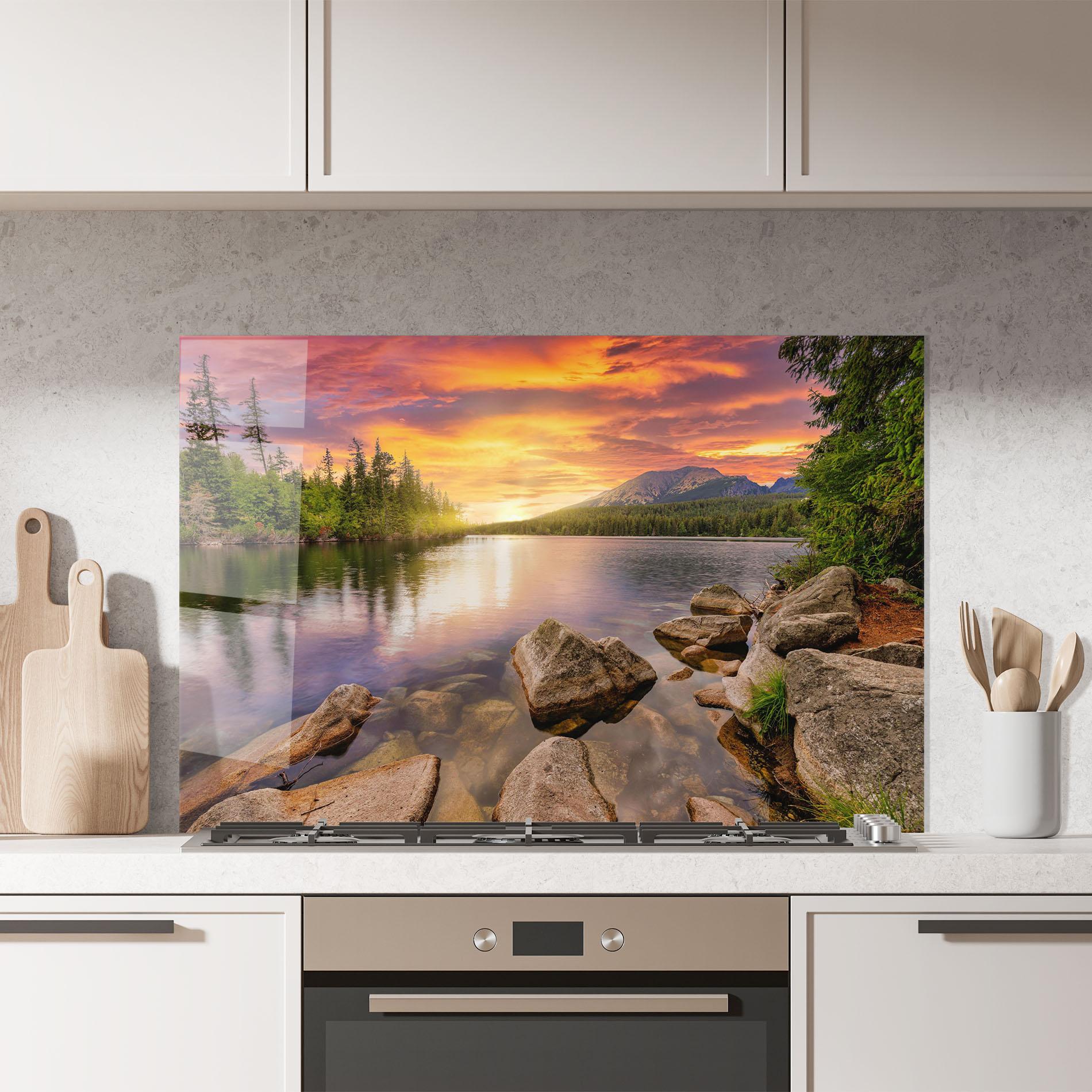 Küchenrückwand Glas Tatra View mockup 7