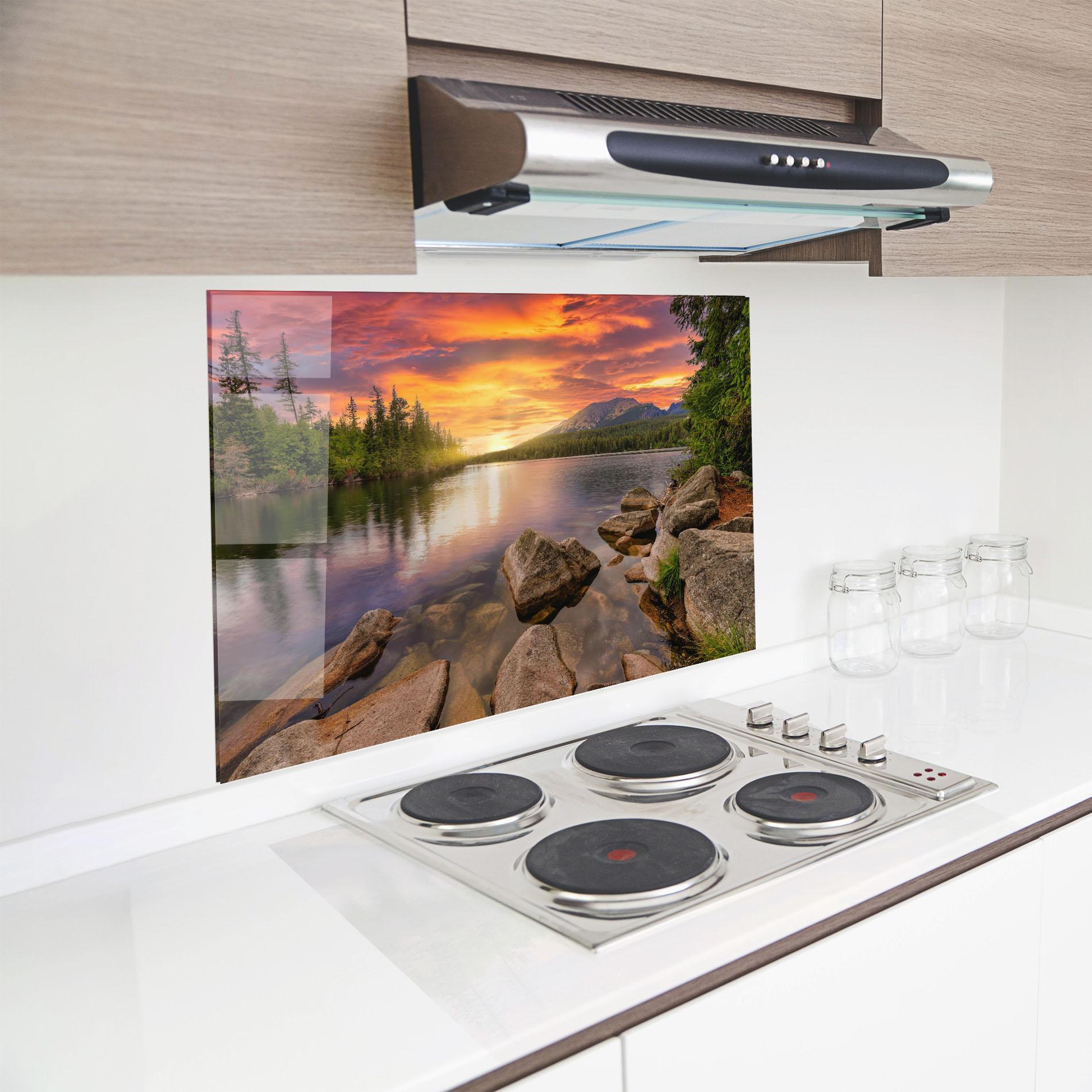 Küchenrückwand Glas Tatra View mockup 8
