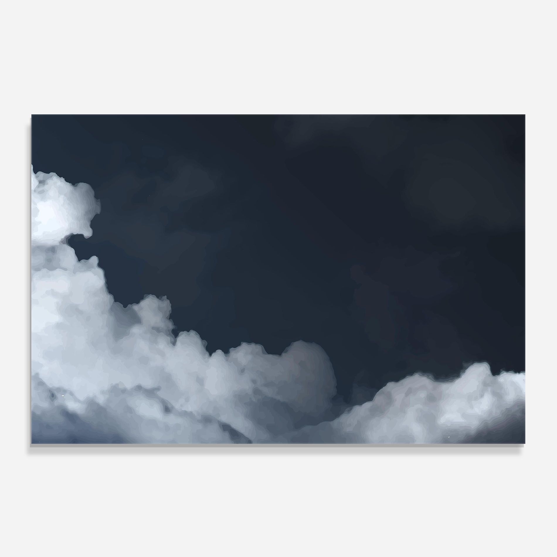 Clouds Watercolor Black mockup 0