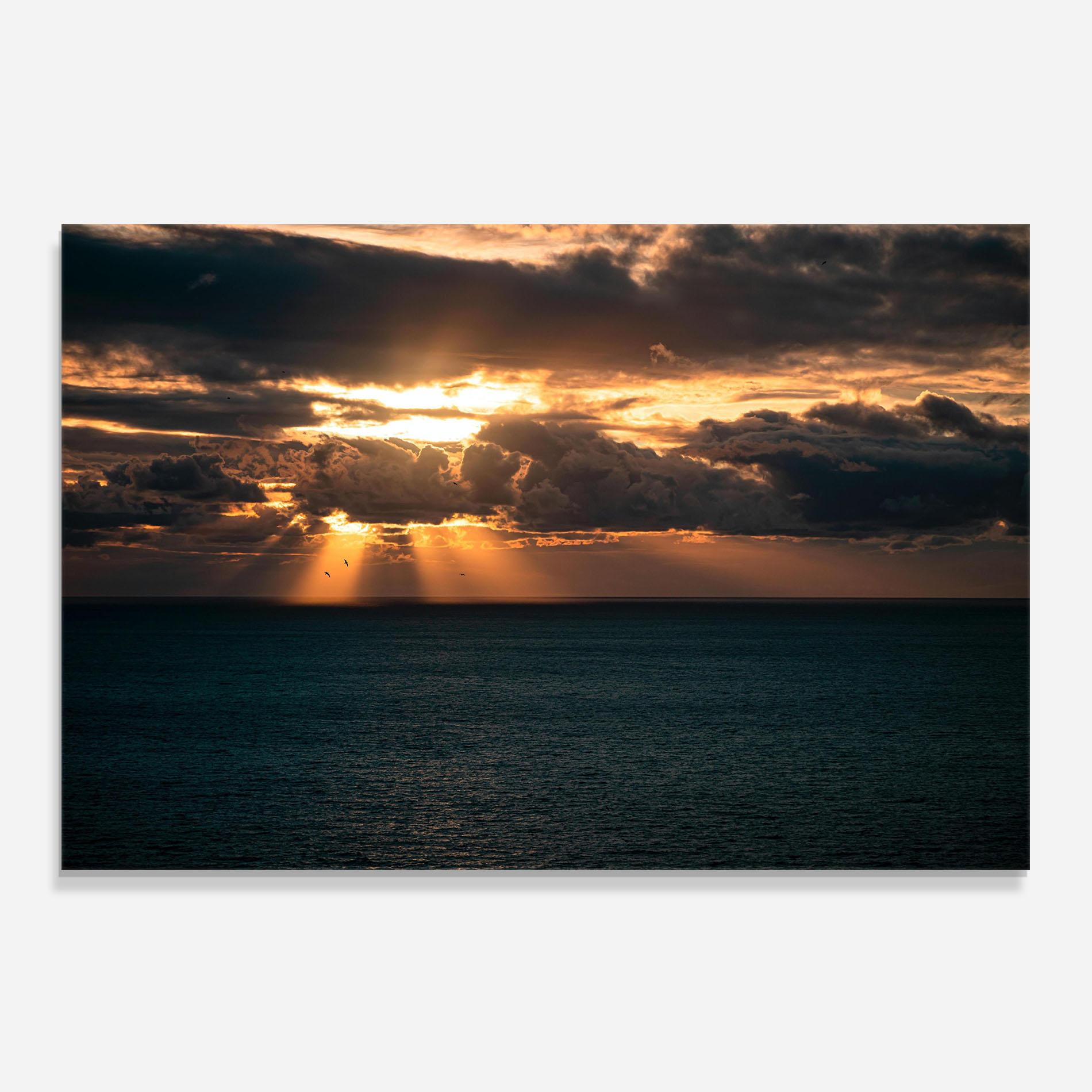 Küchenrückwand Glas Cloudy Sunrise mockup 0