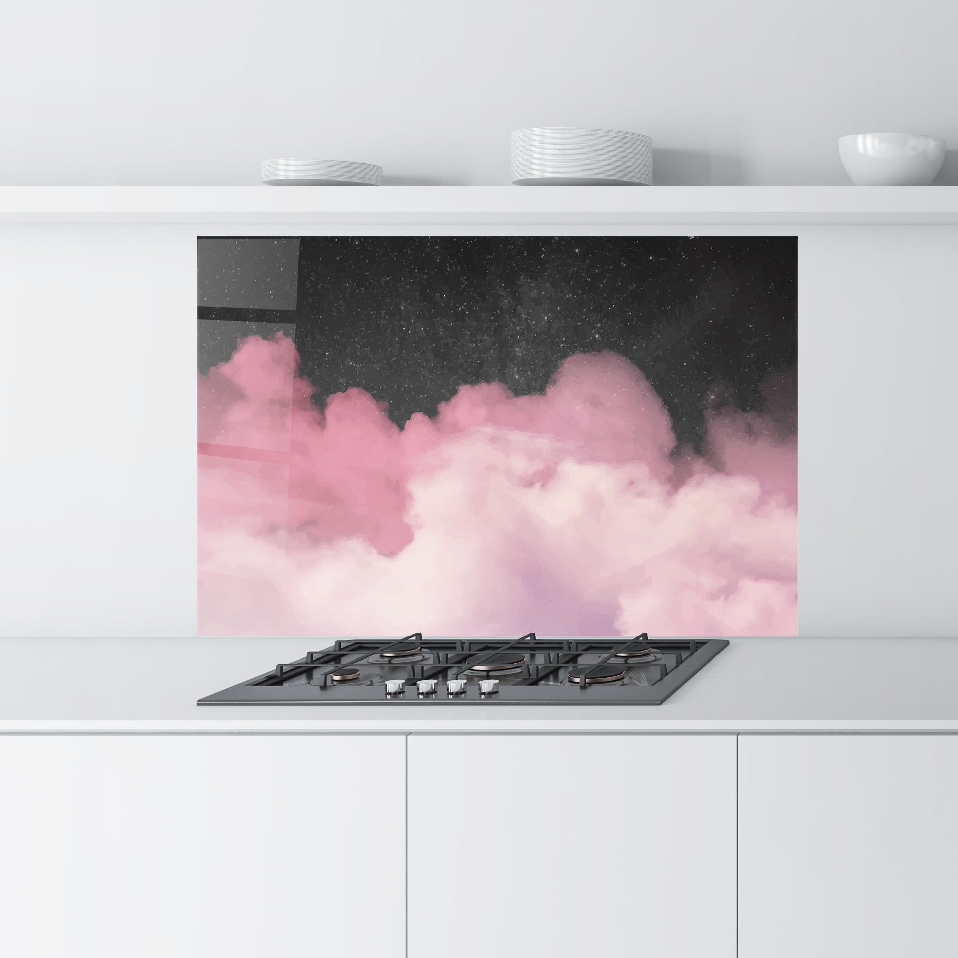 Clouds Watercolor Purple mockup 9