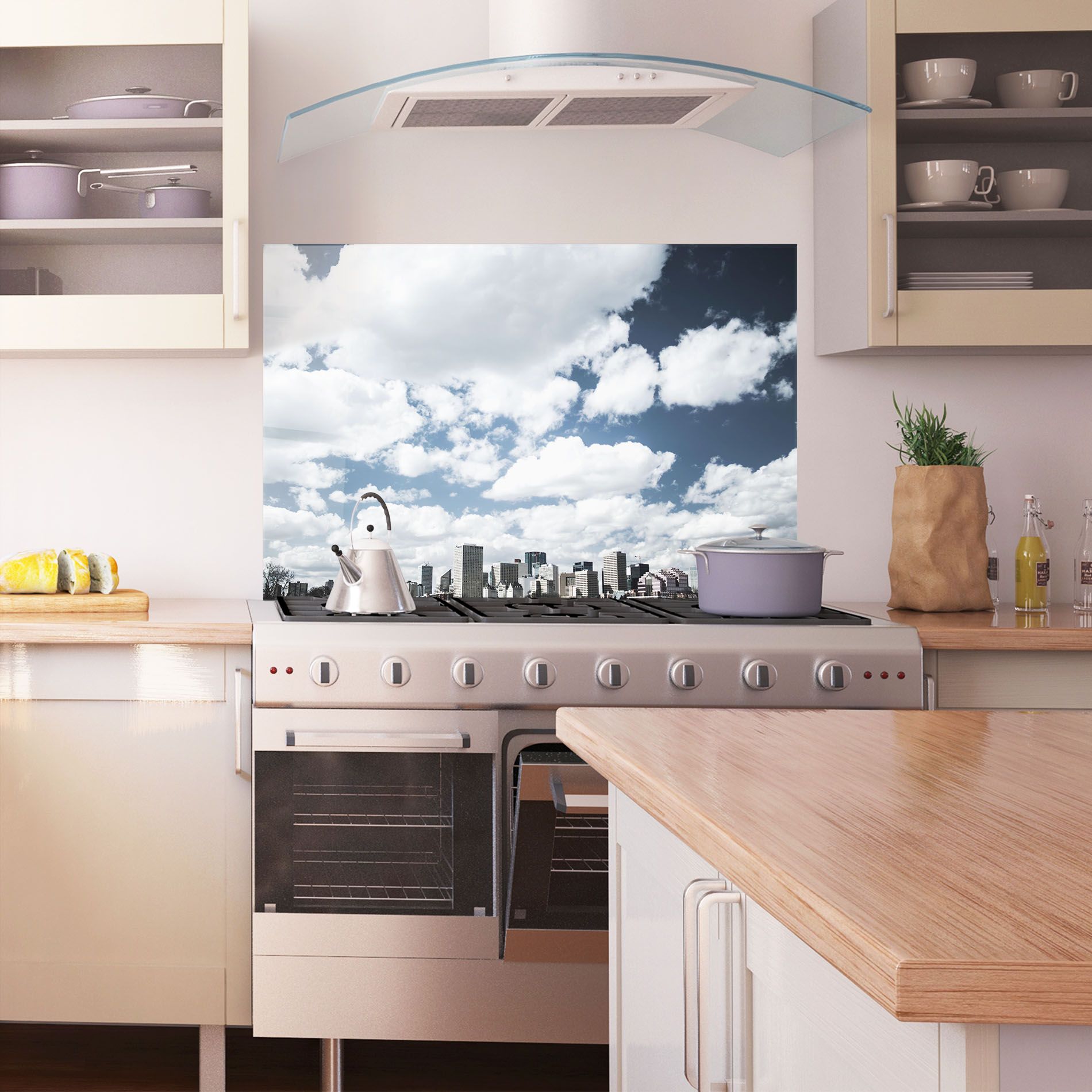 Clouds Over City mockup 1