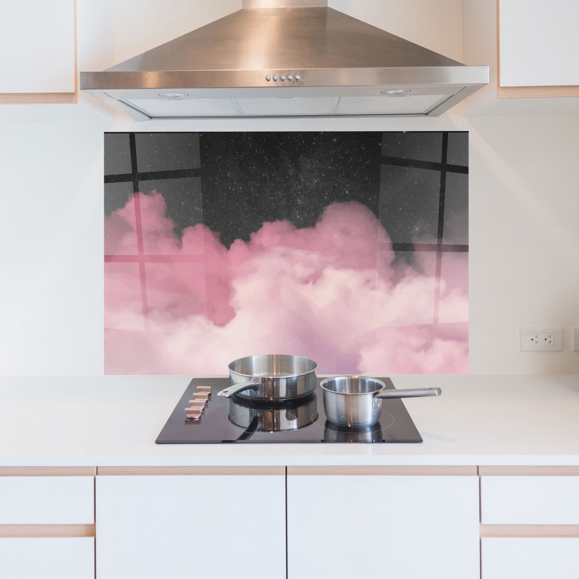 Clouds Watercolor Purple mockup 5