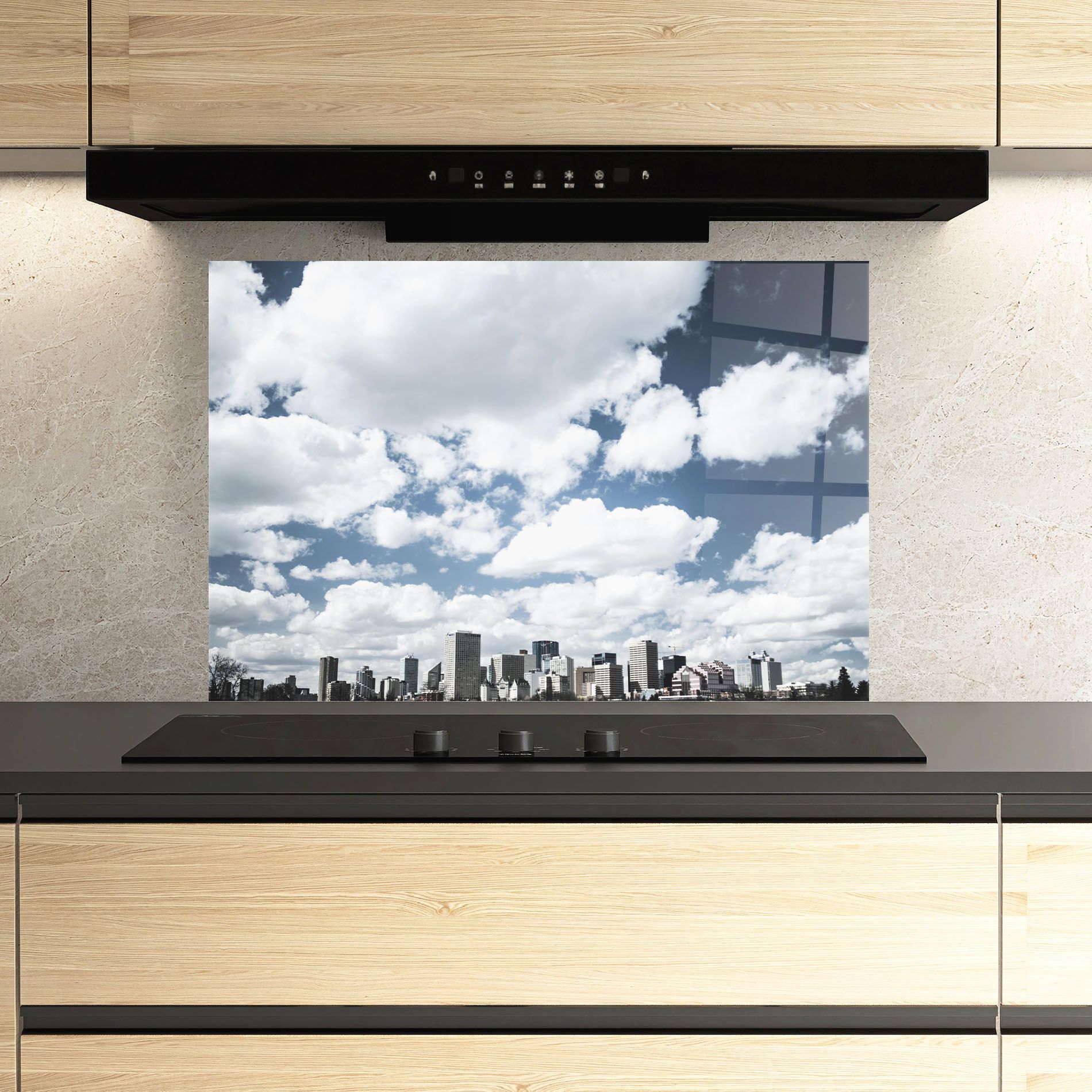 Clouds Over City mockup 3