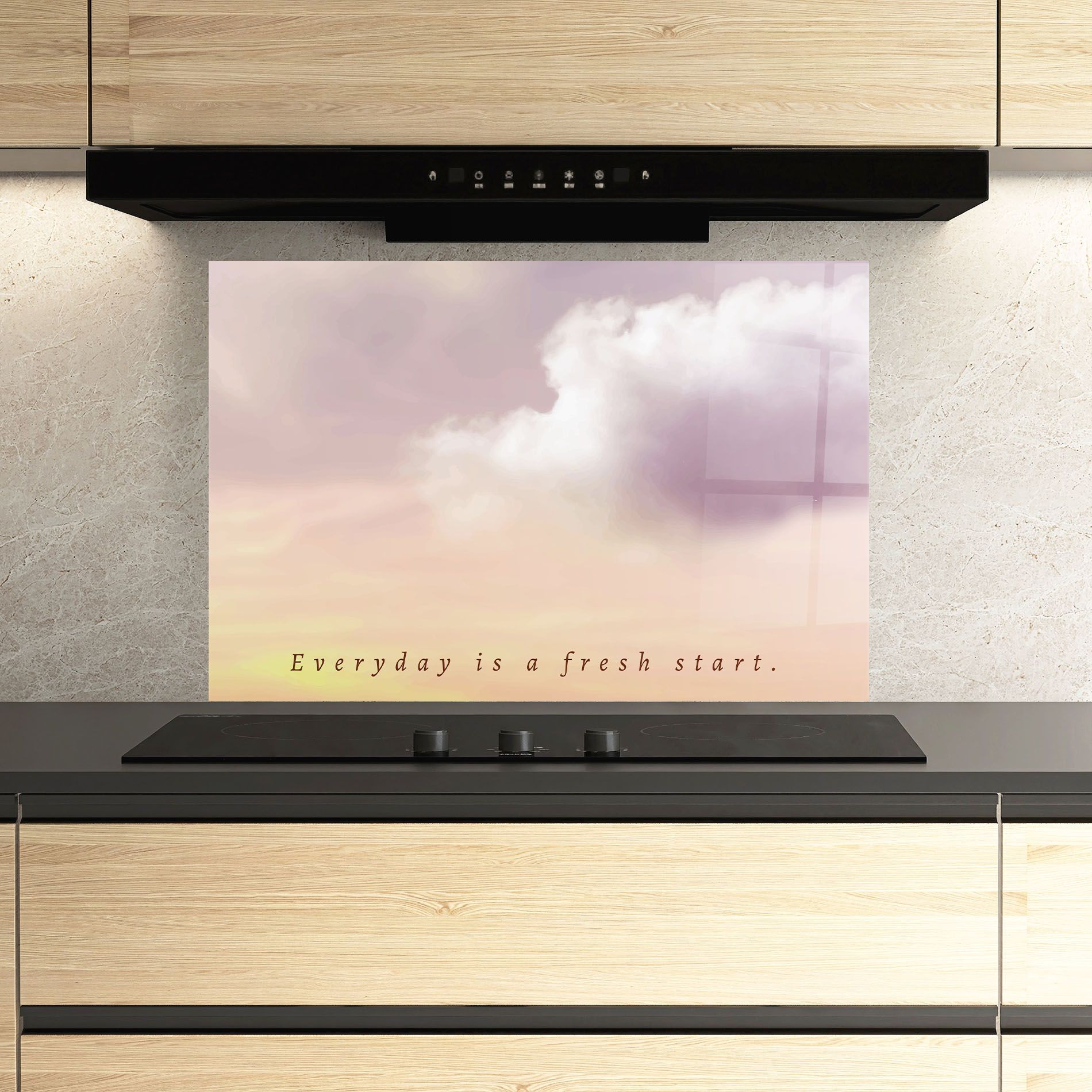 Clouds Text Cream mockup 3