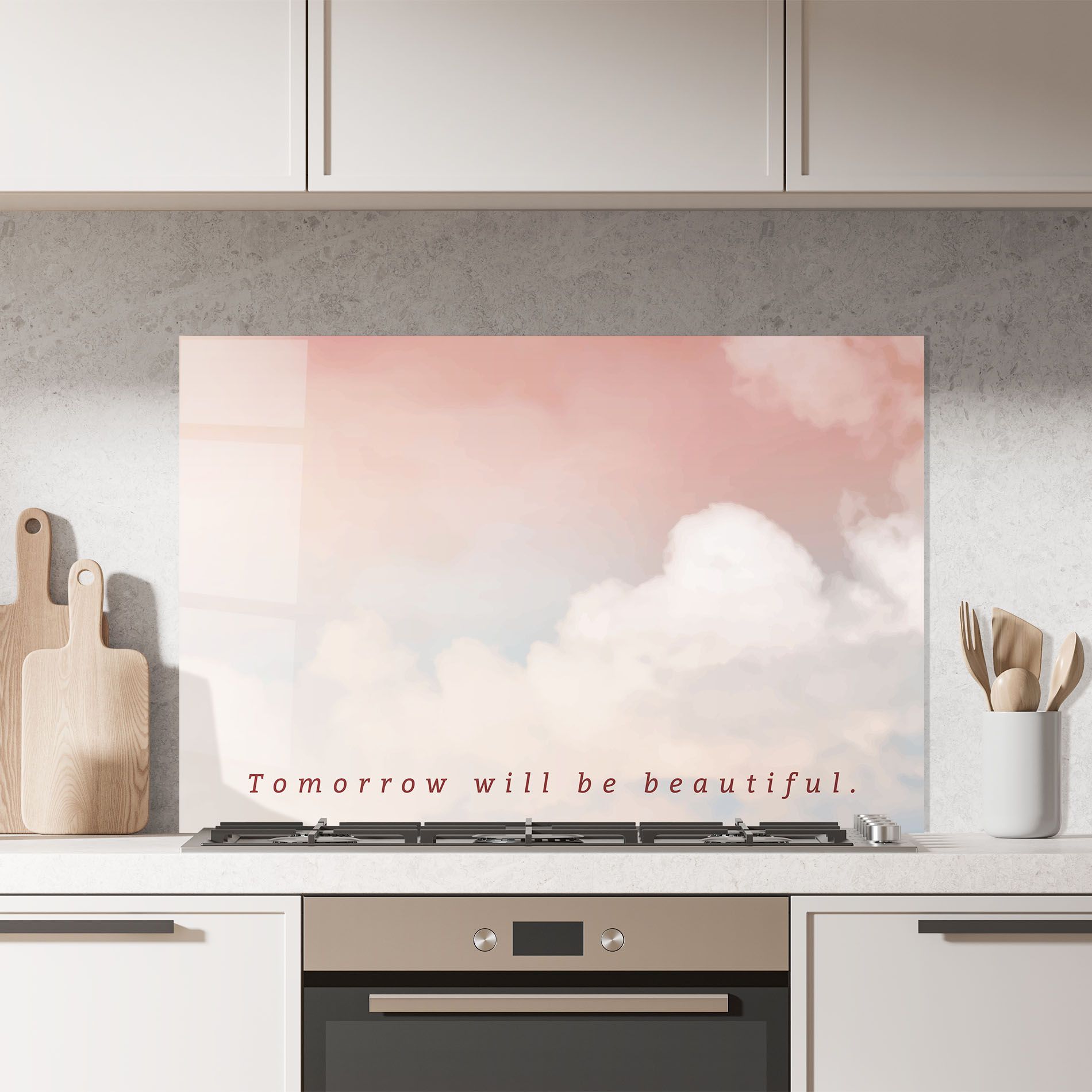 Clouds Text Pink Blue mockup 7