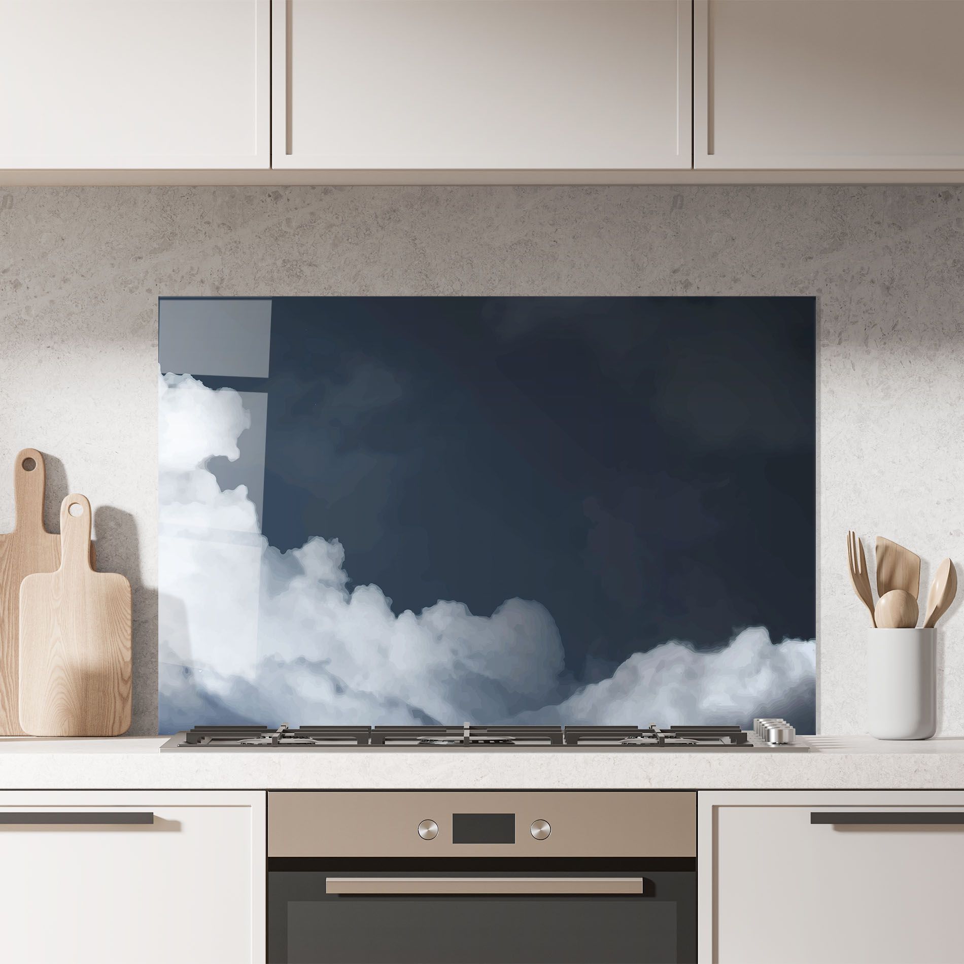 Clouds Watercolor Black mockup 7