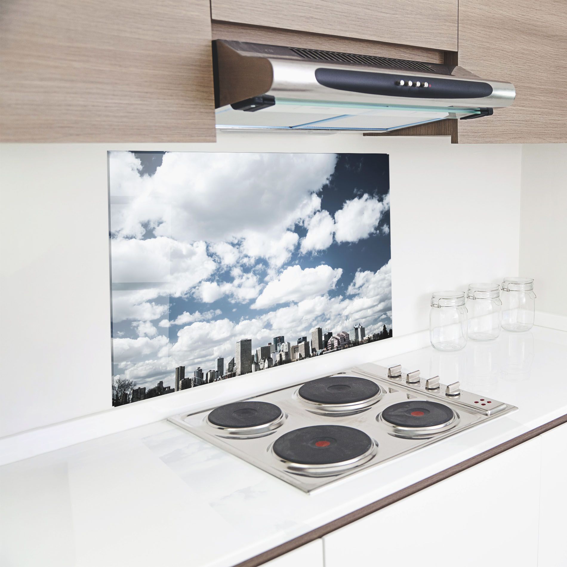 Clouds Over City mockup 8