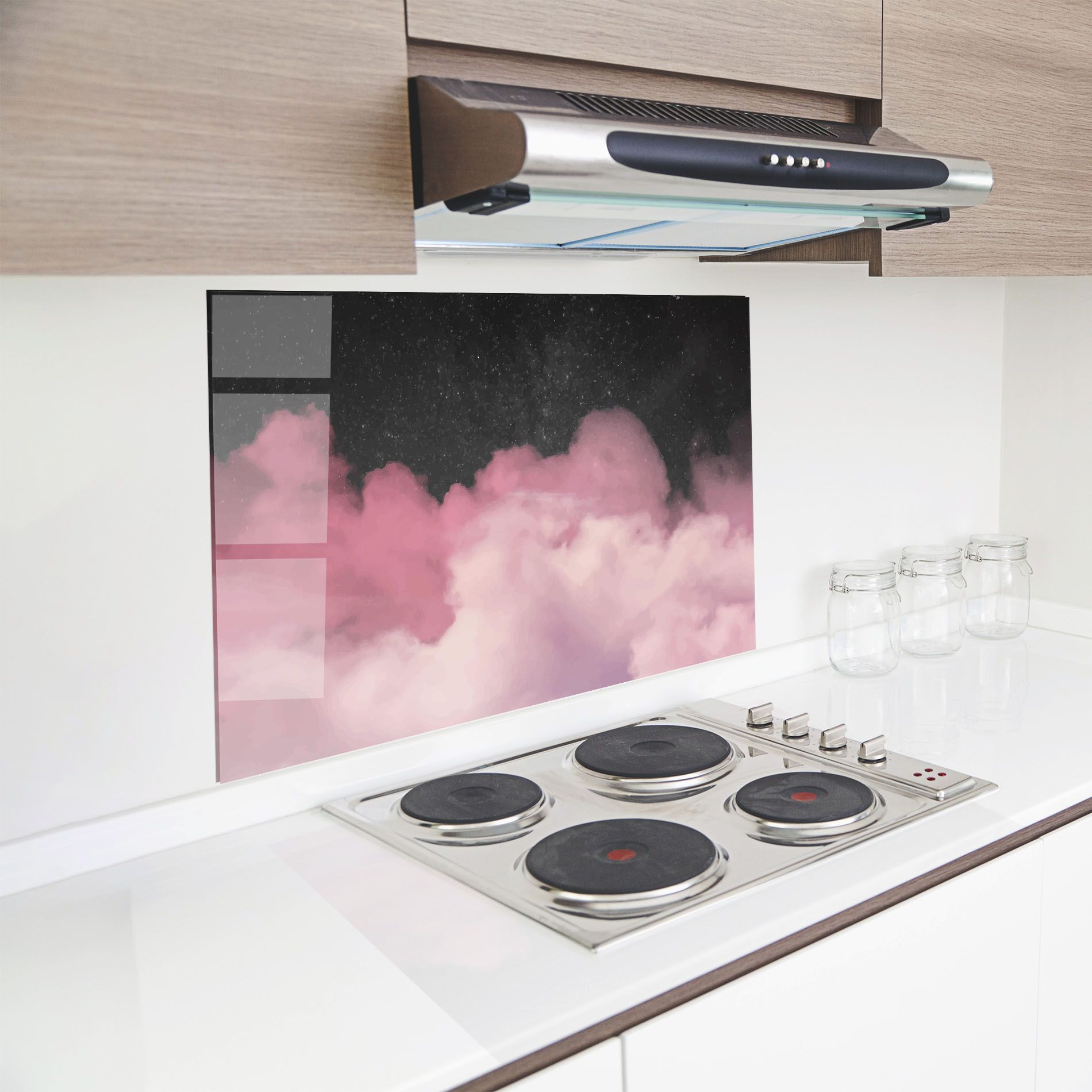 Clouds Watercolor Purple mockup 8
