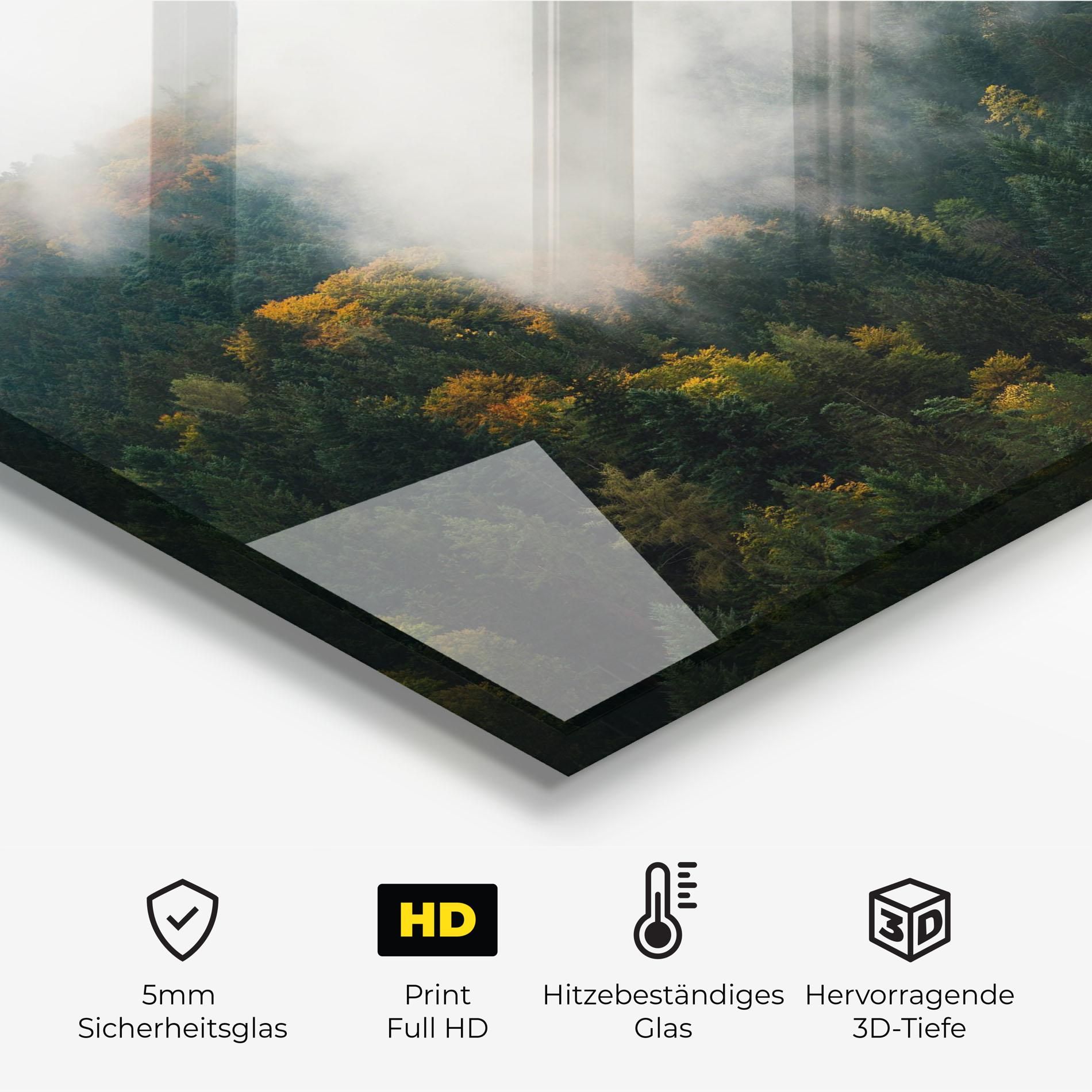 Foggy Tree Forest mockup 2