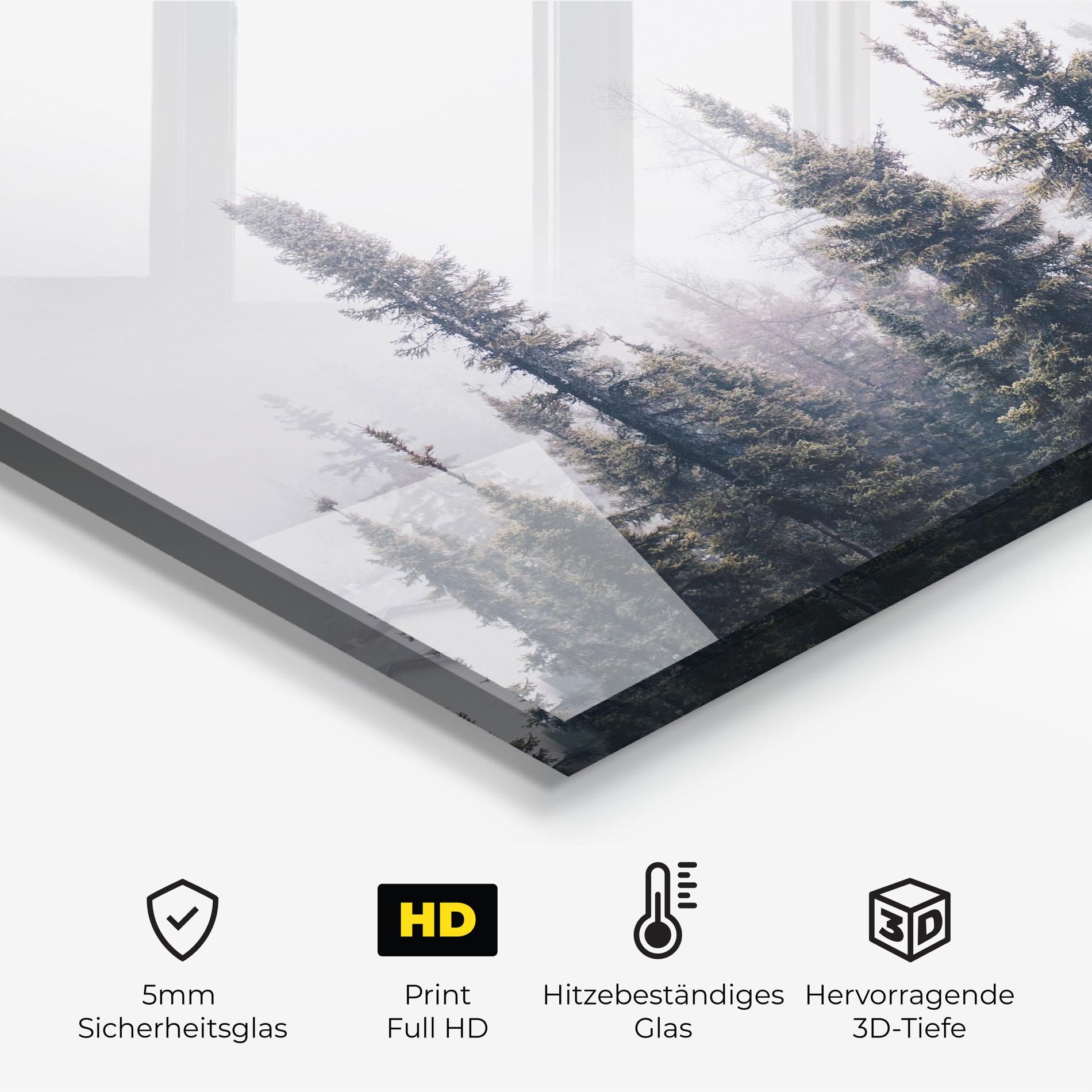 Grey Foggy Trees mockup 2