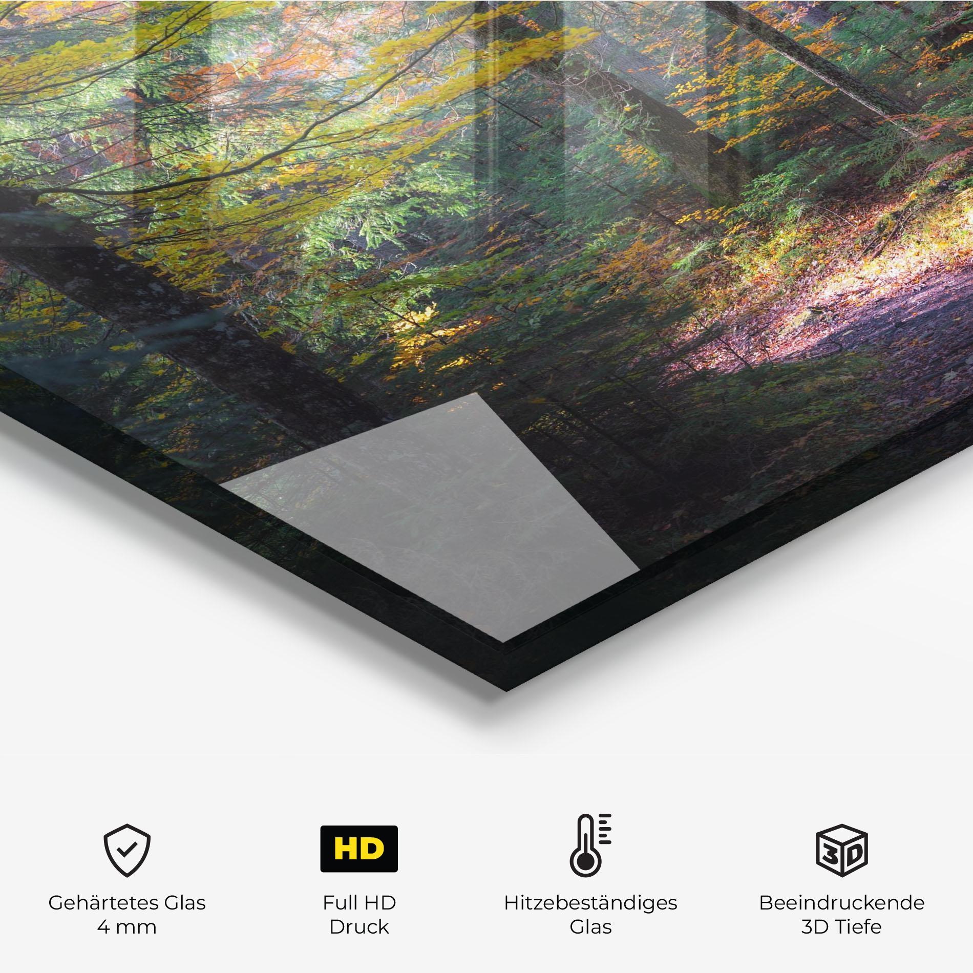 Küchenrückwand Glas Dreamy Path Dorest mockup 2