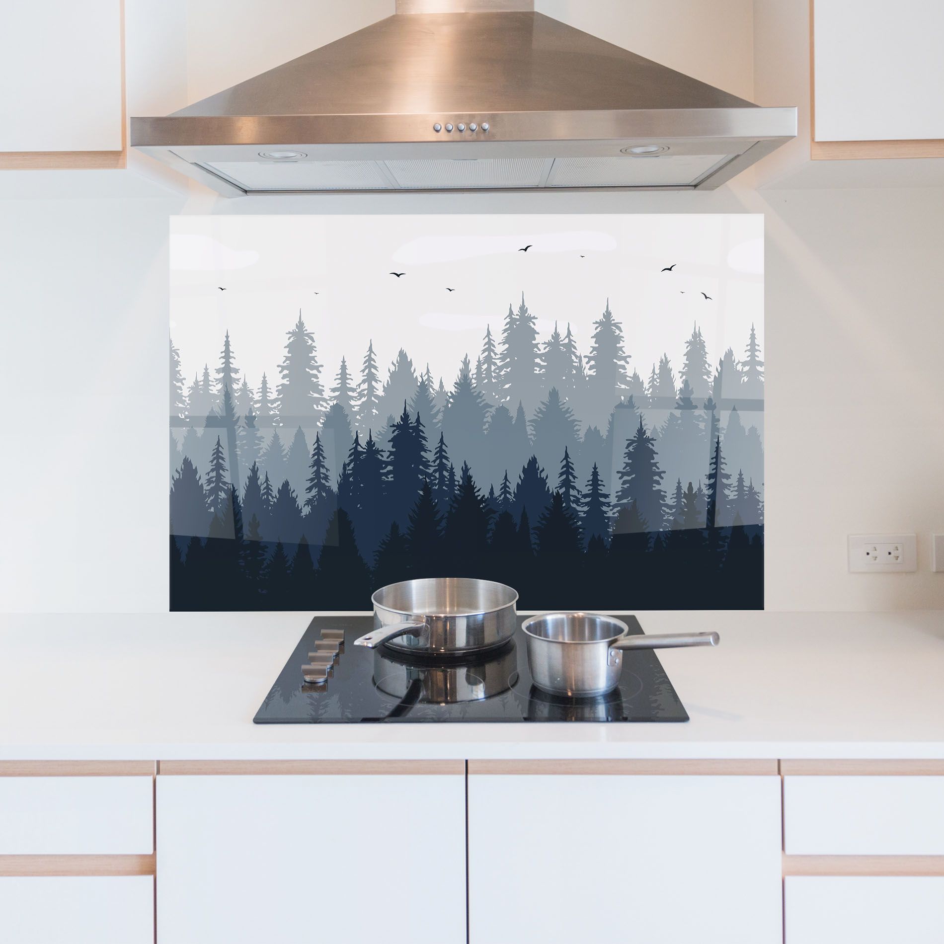Foggy Blue Forest mockup 5