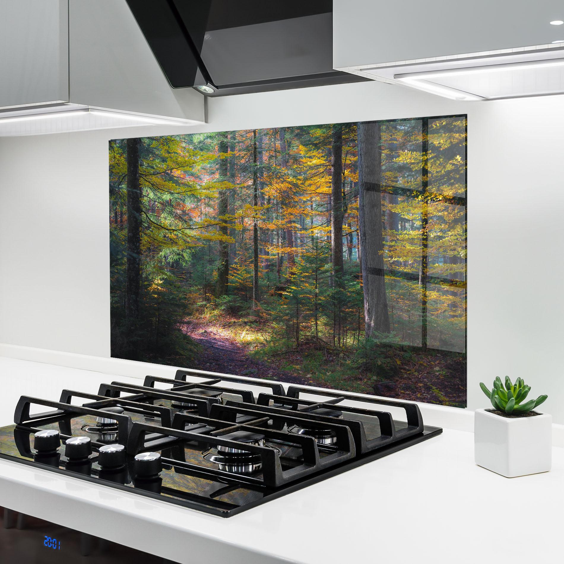 Küchenrückwand Glas Dreamy Path Dorest mockup 6