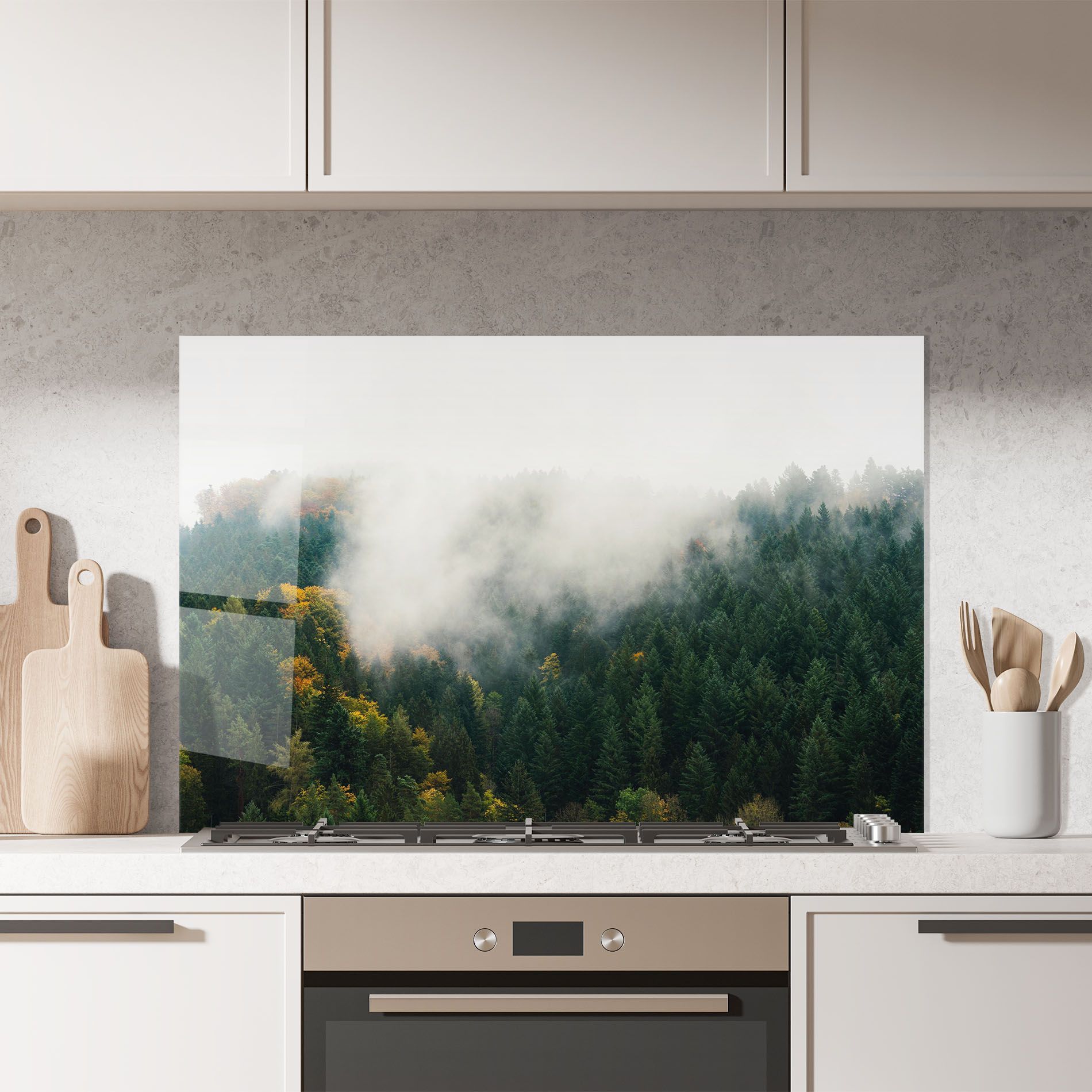 Foggy Tree Forest mockup 7
