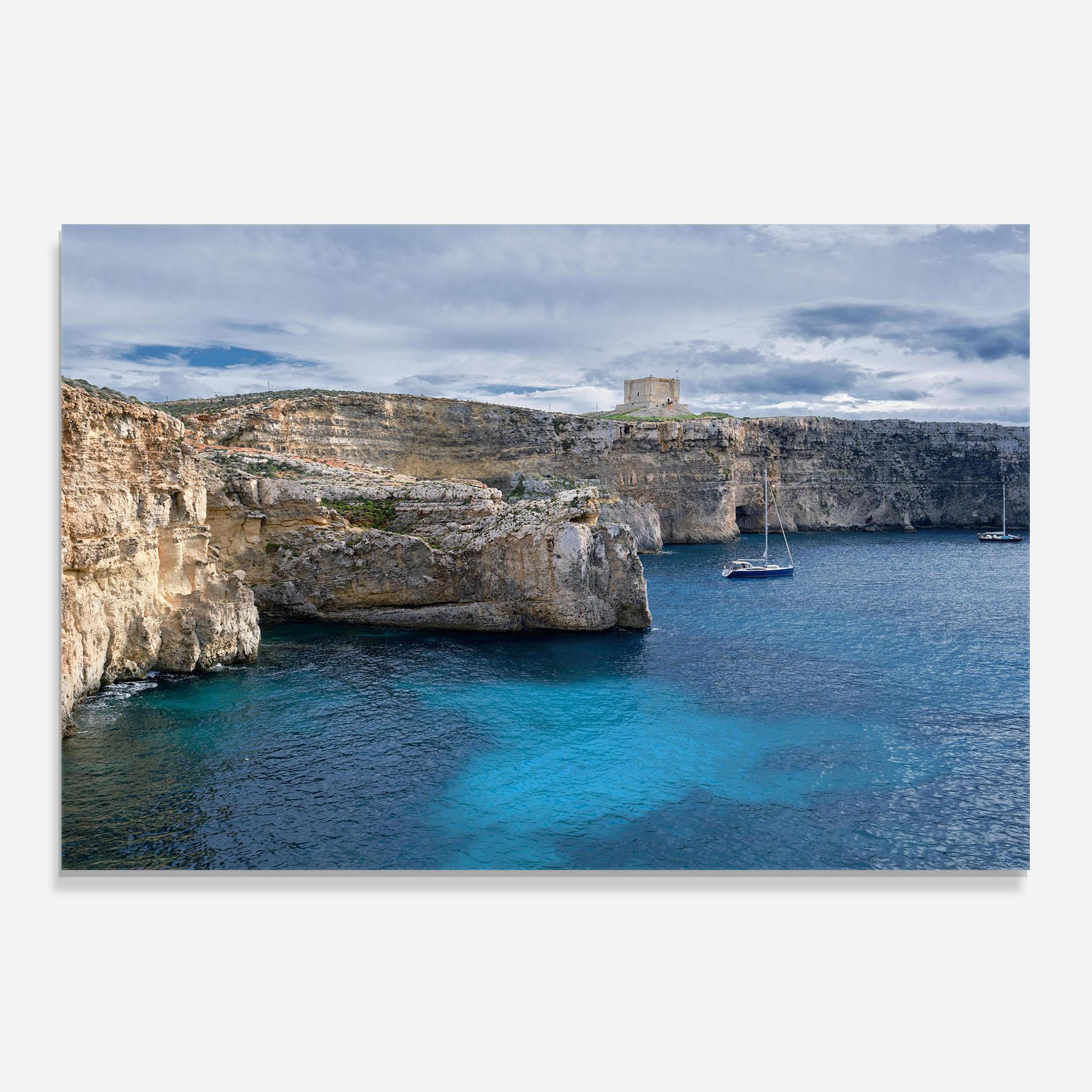 Küchenrückwand Glas Island Landscape mockup 0