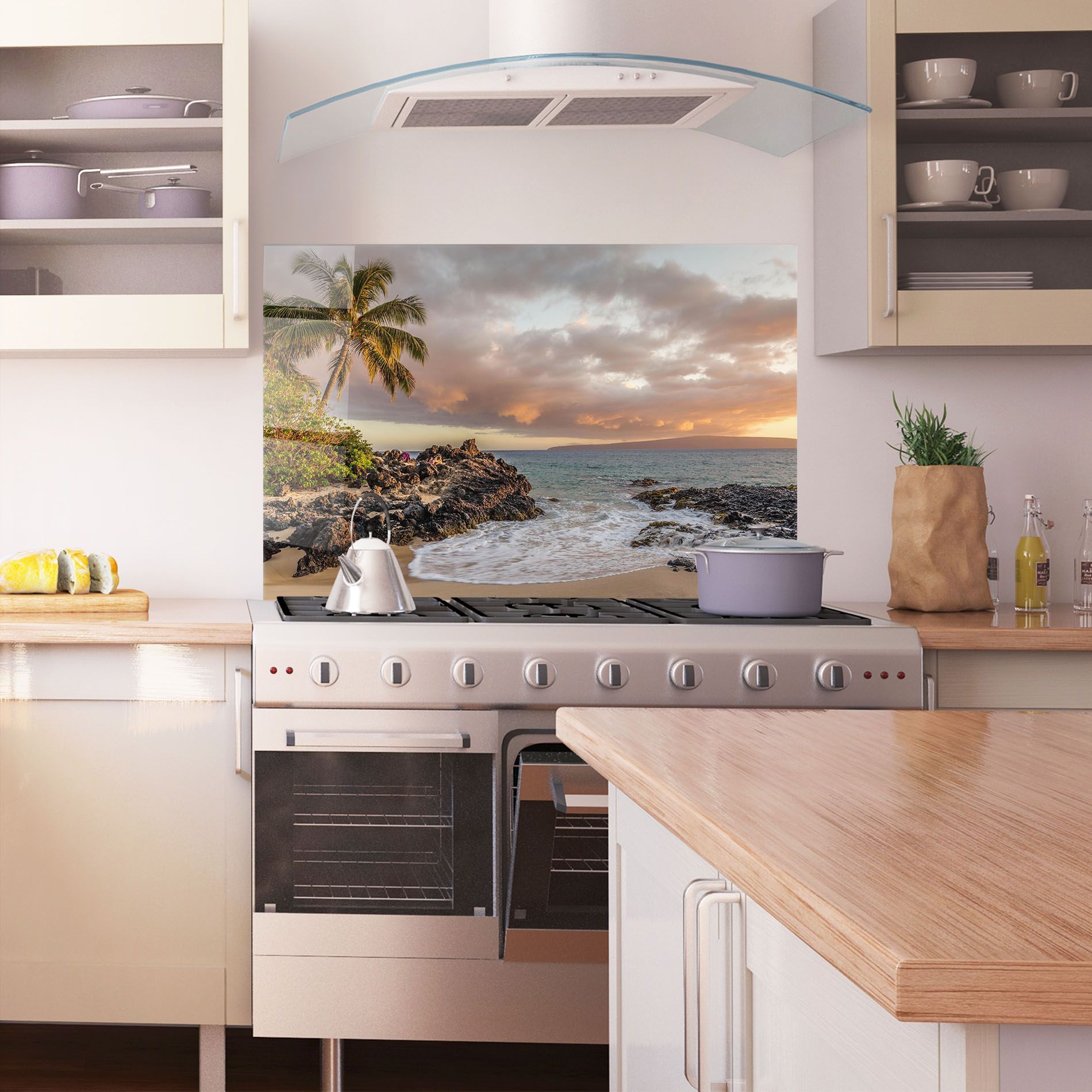 Beautiful Beach Landscape mockup 1