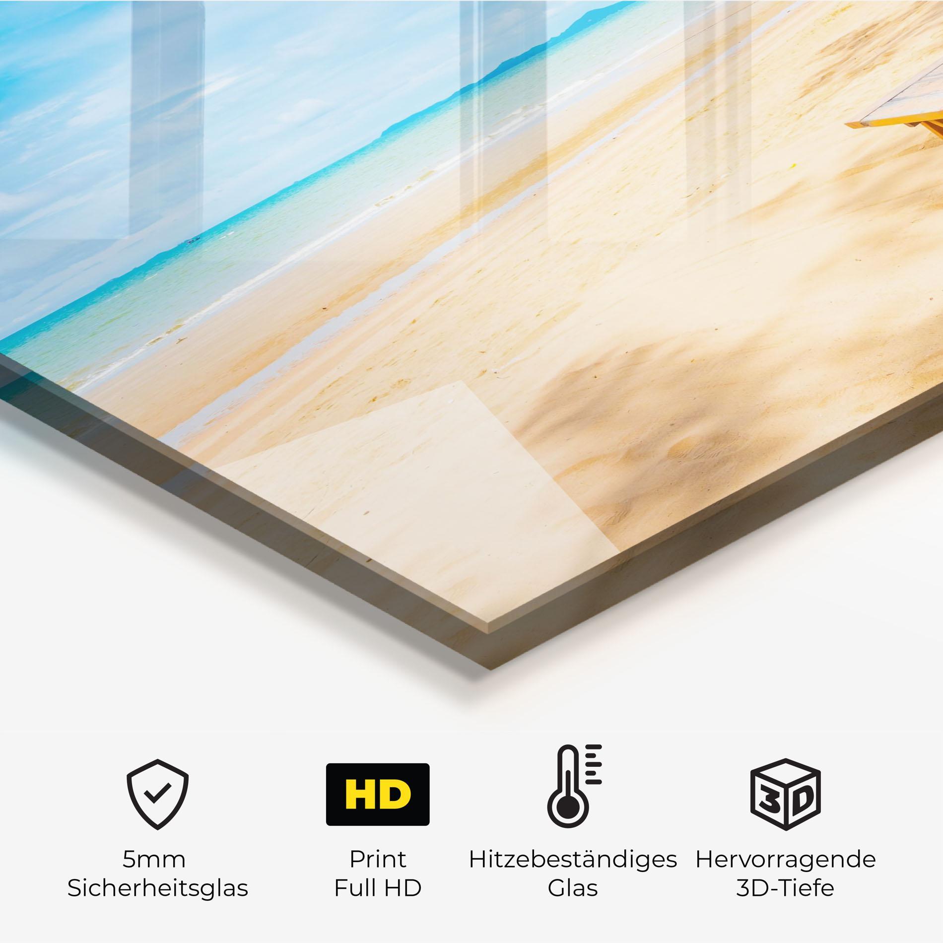 Küchenrückwand Glas Dinning Blue Sky mockup 2