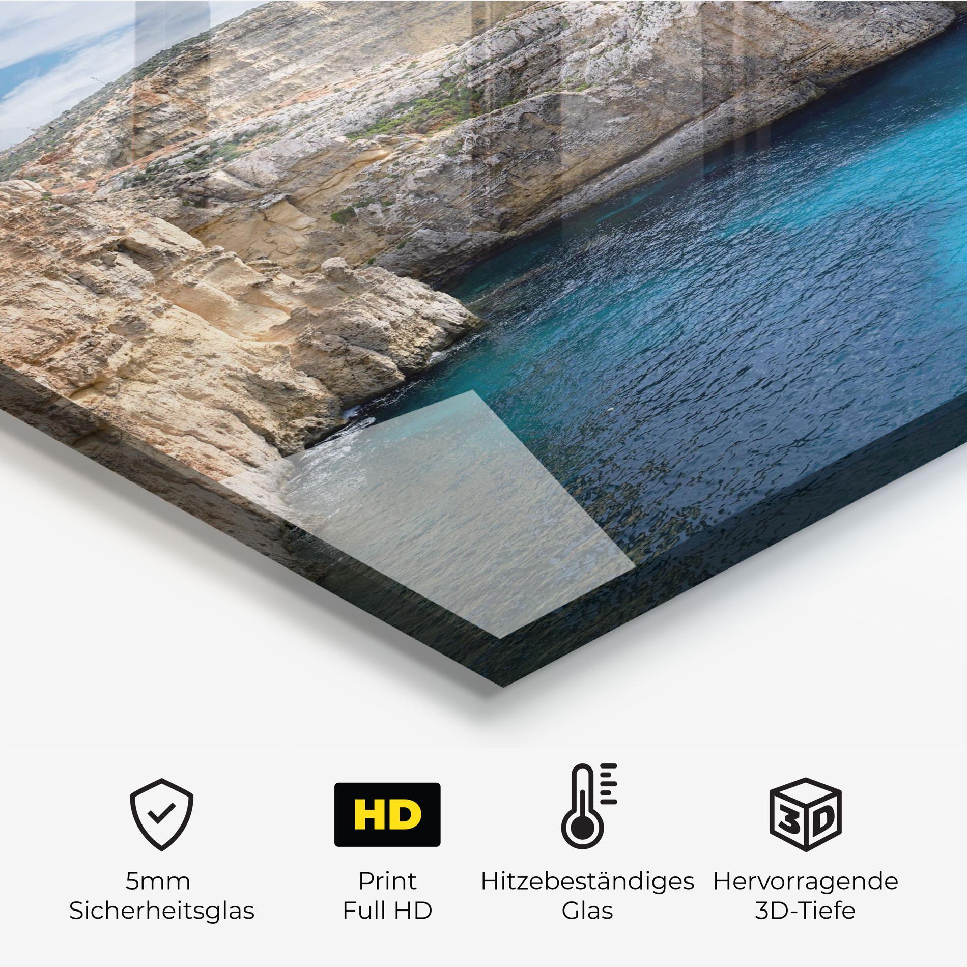 Küchenrückwand Glas Island Landscape mockup 2