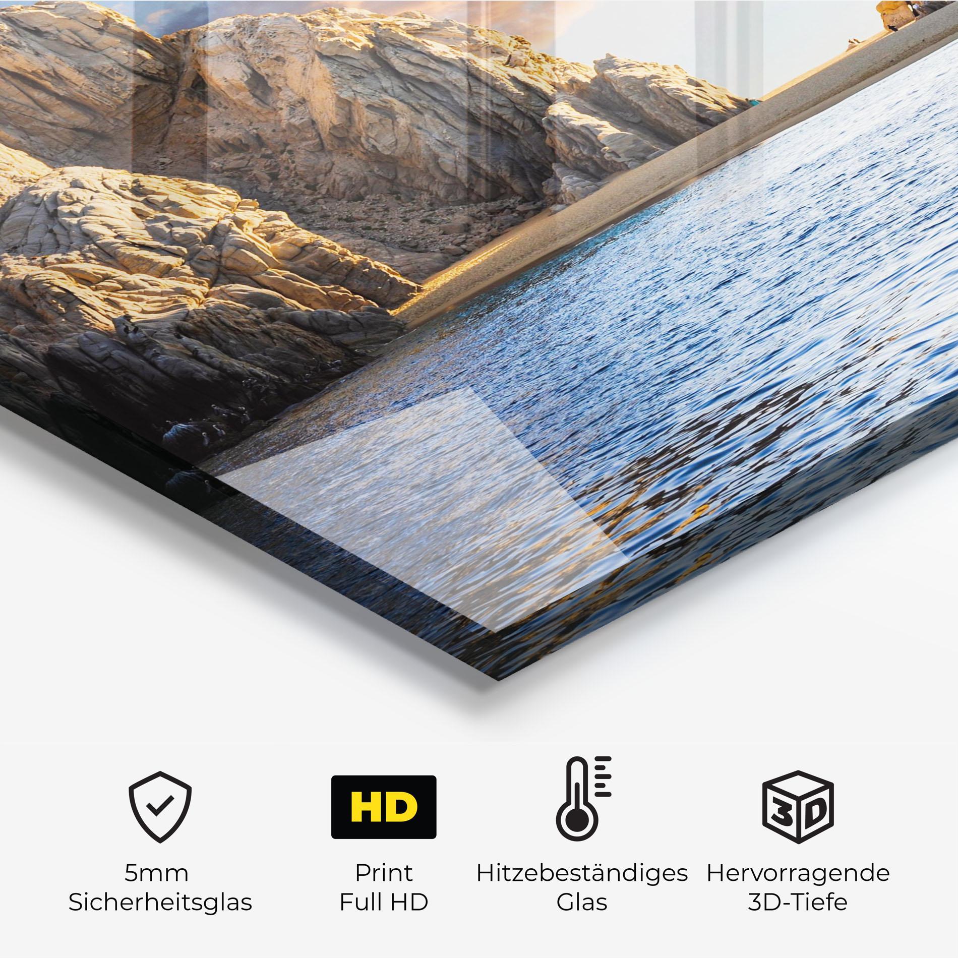 Küchenrückwand Glas Lover S Beach mockup 2